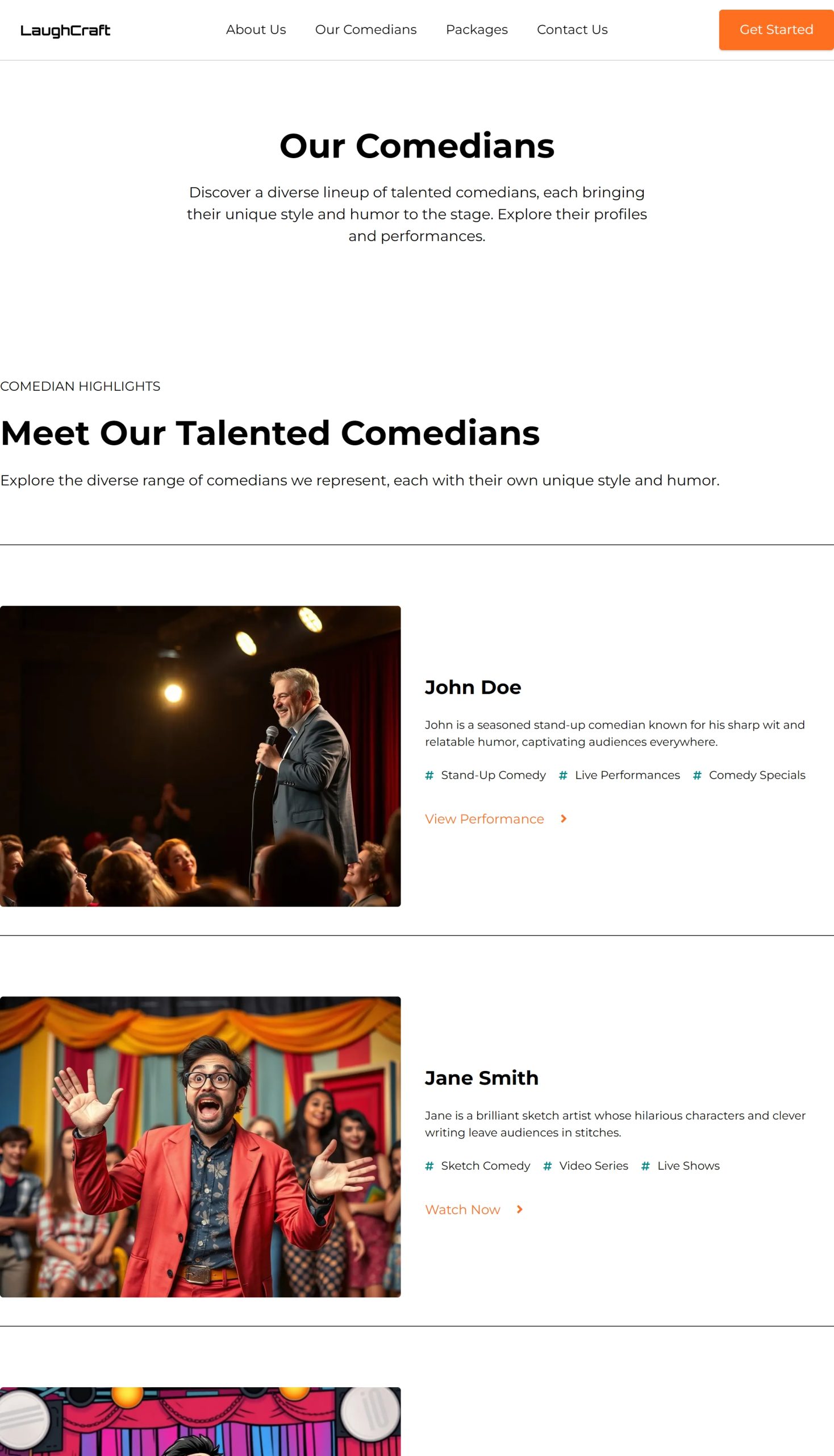 Our Comedians