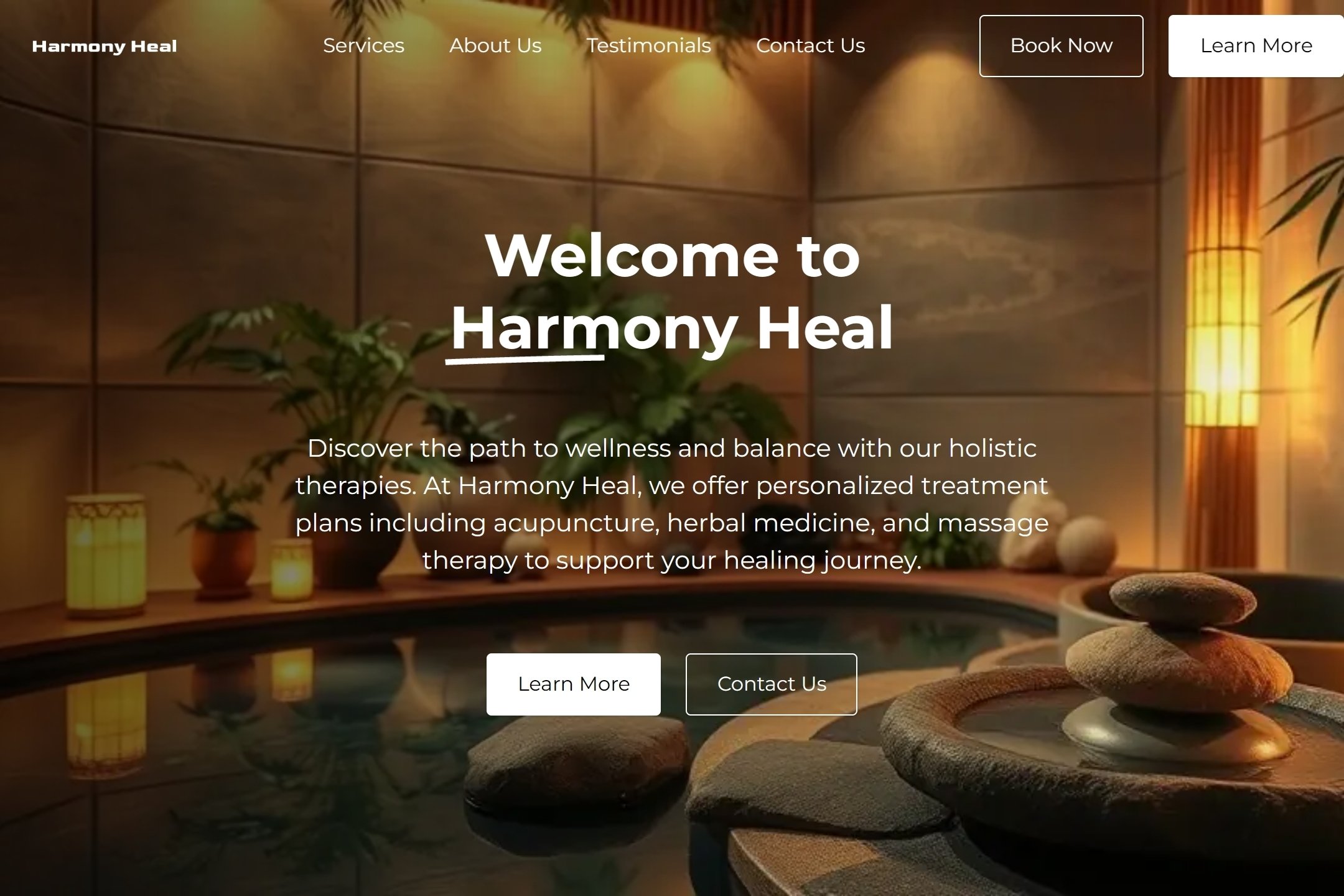 Complementary medicine clinic website template