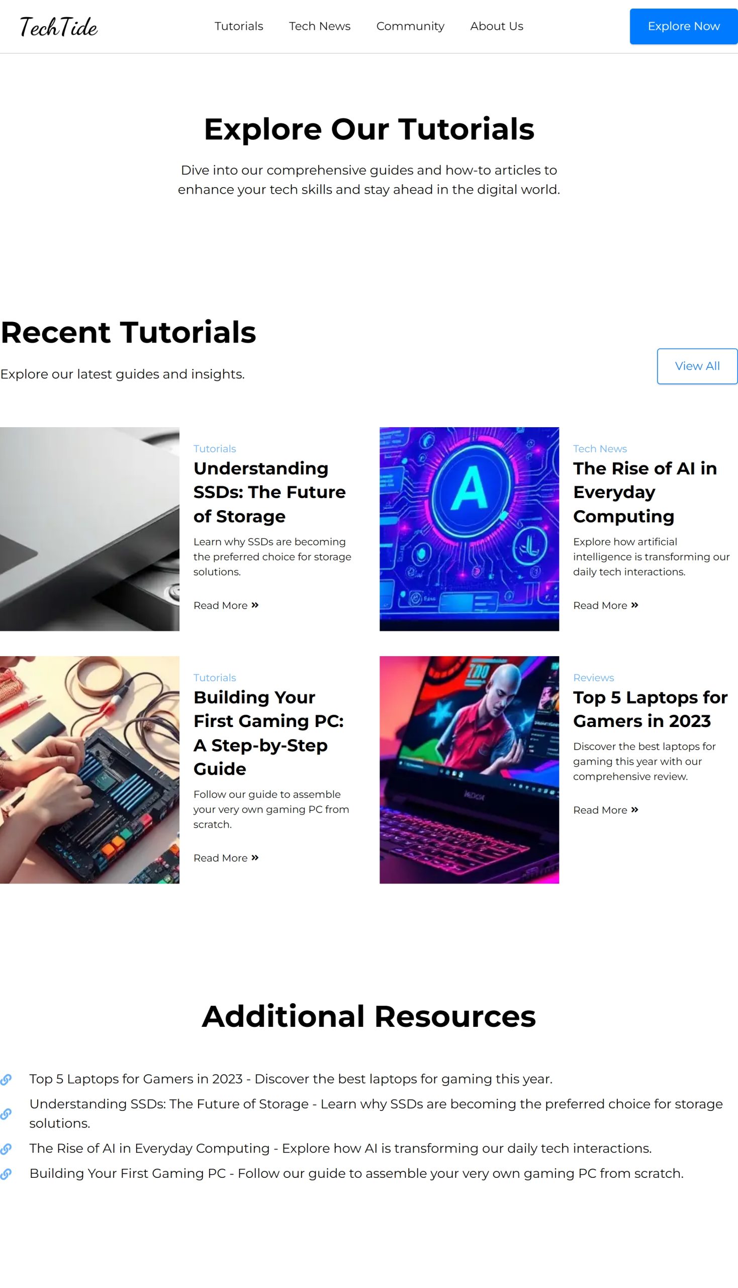 Tutorials