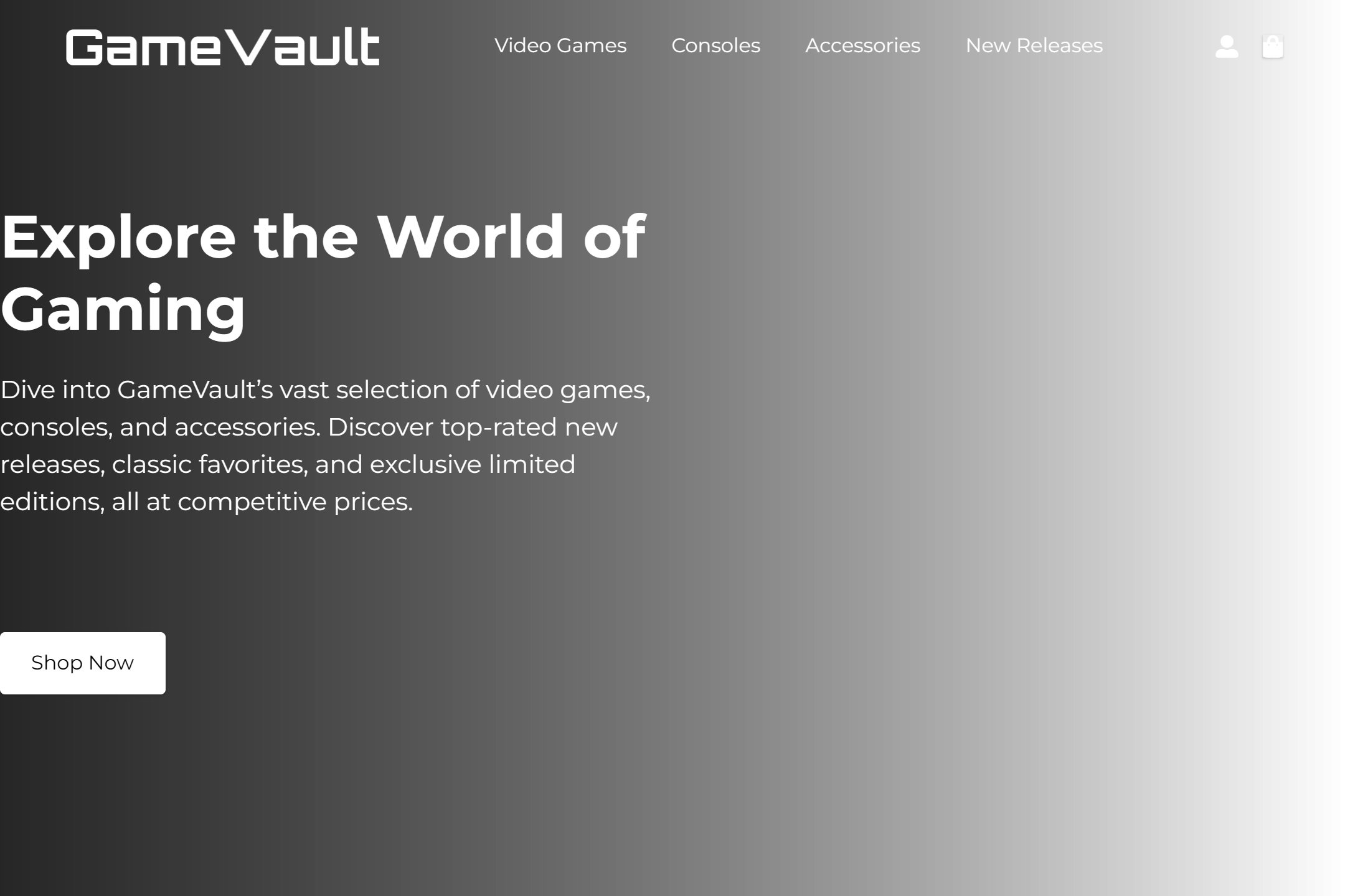 Computer game store website template