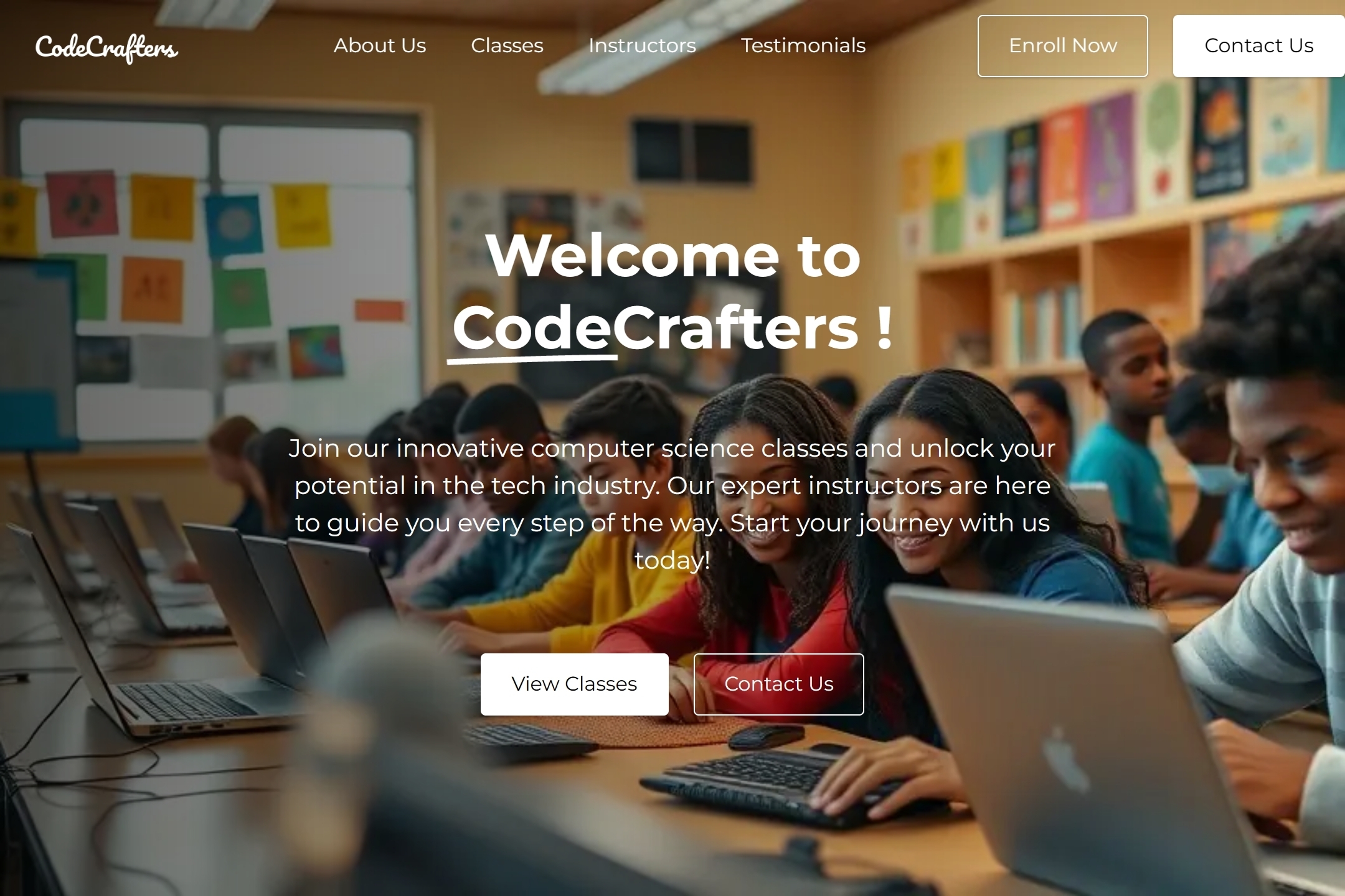 Best Computer Science Class Website Template