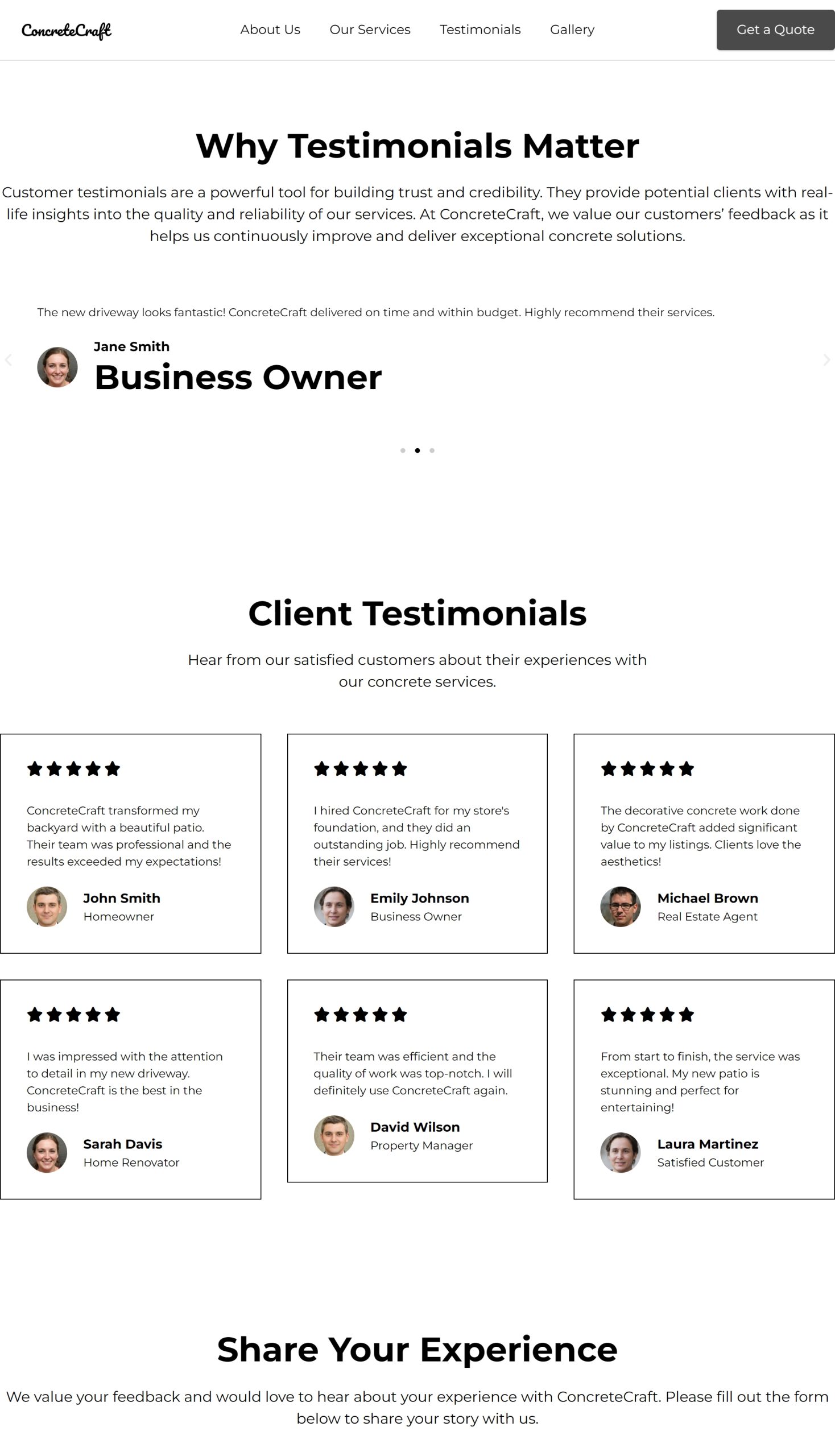 Testimonials