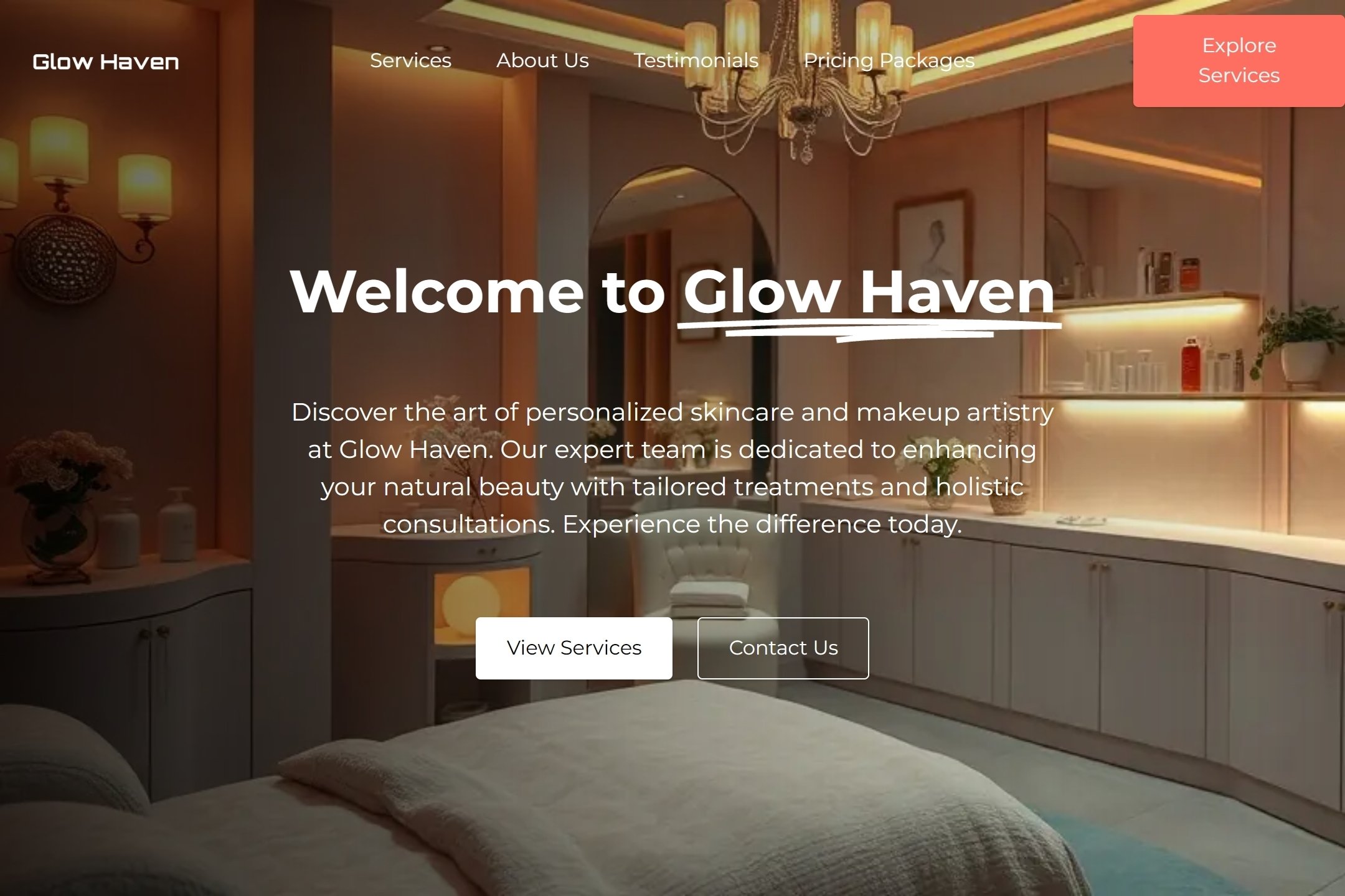 Cosmetician website template