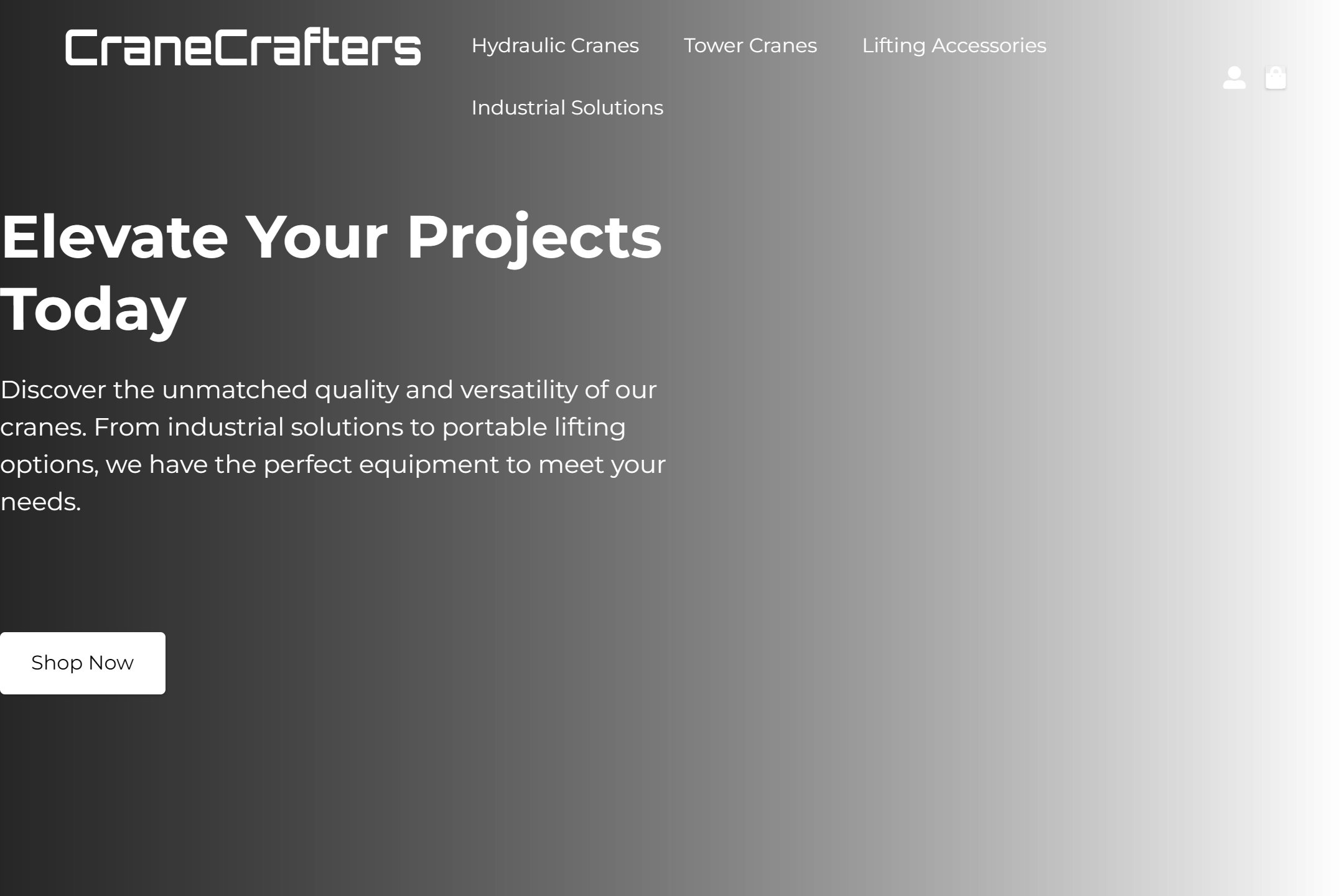 Crane dealer website template