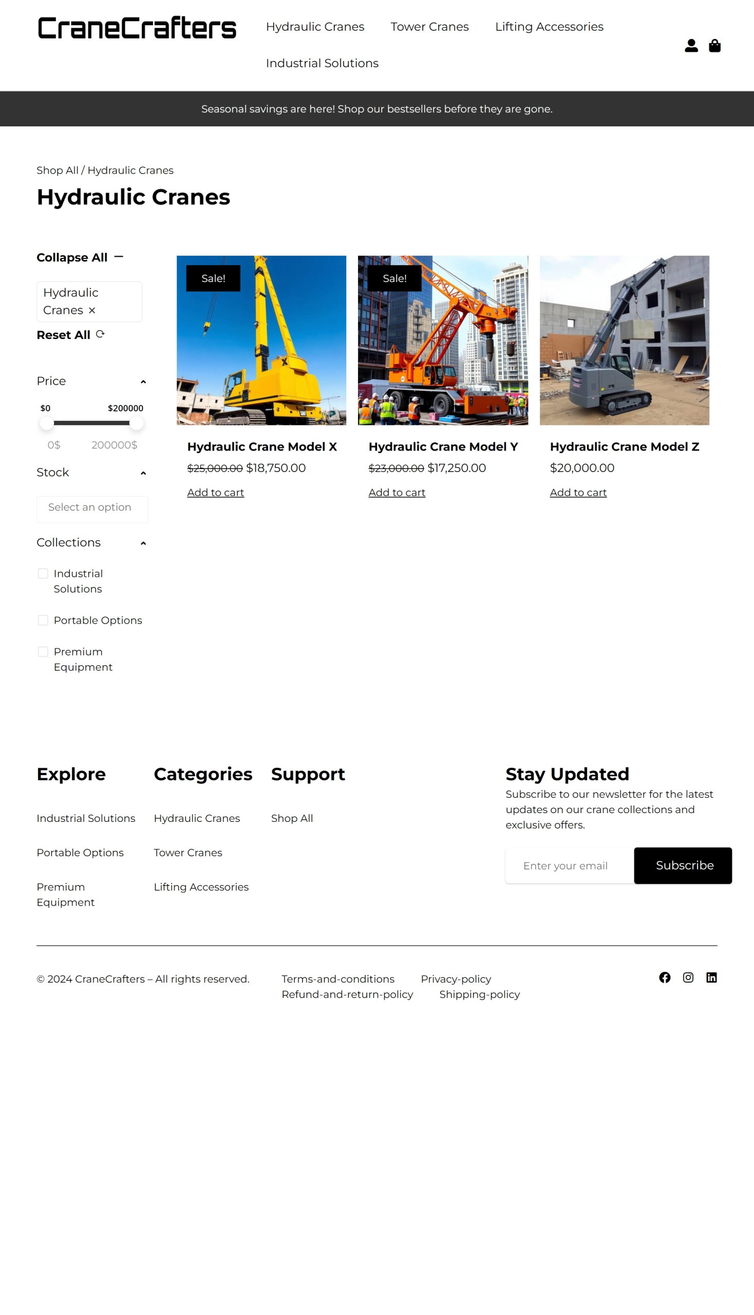 Hydraulic Cranes