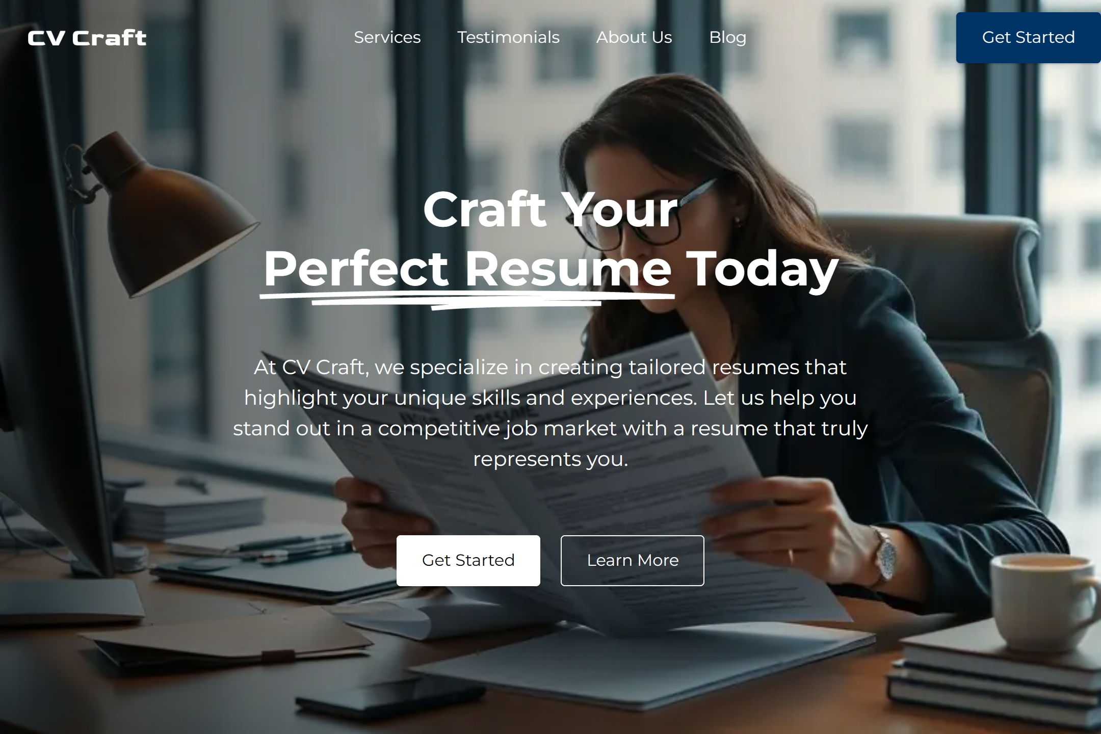 CV website template