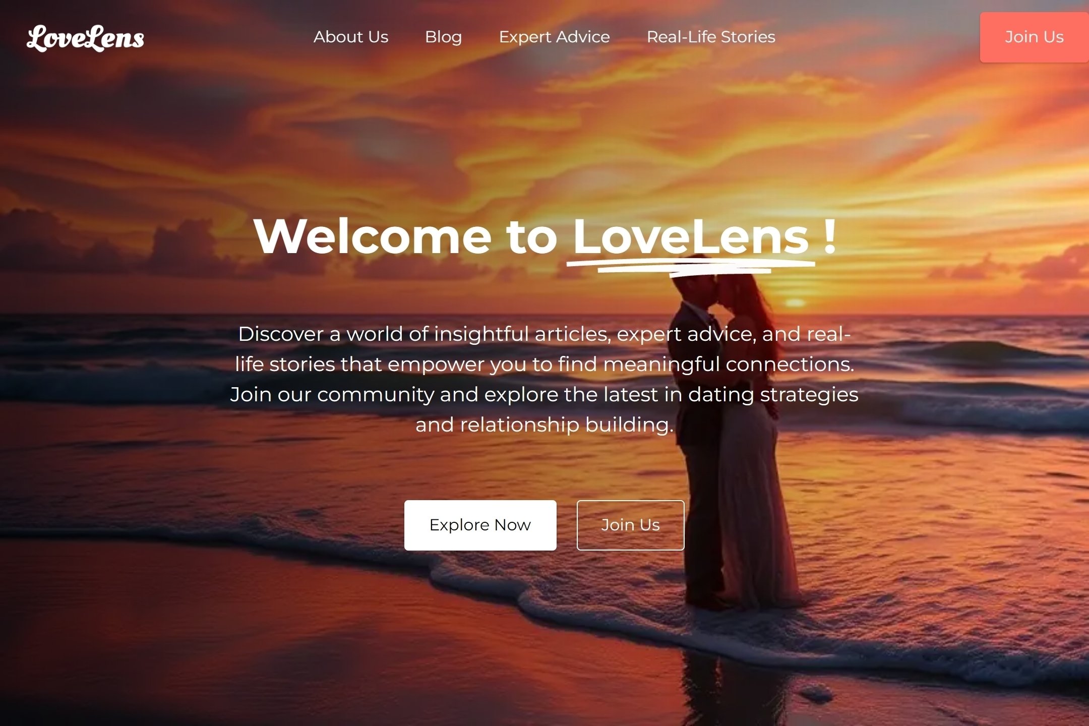 Dating blog website template