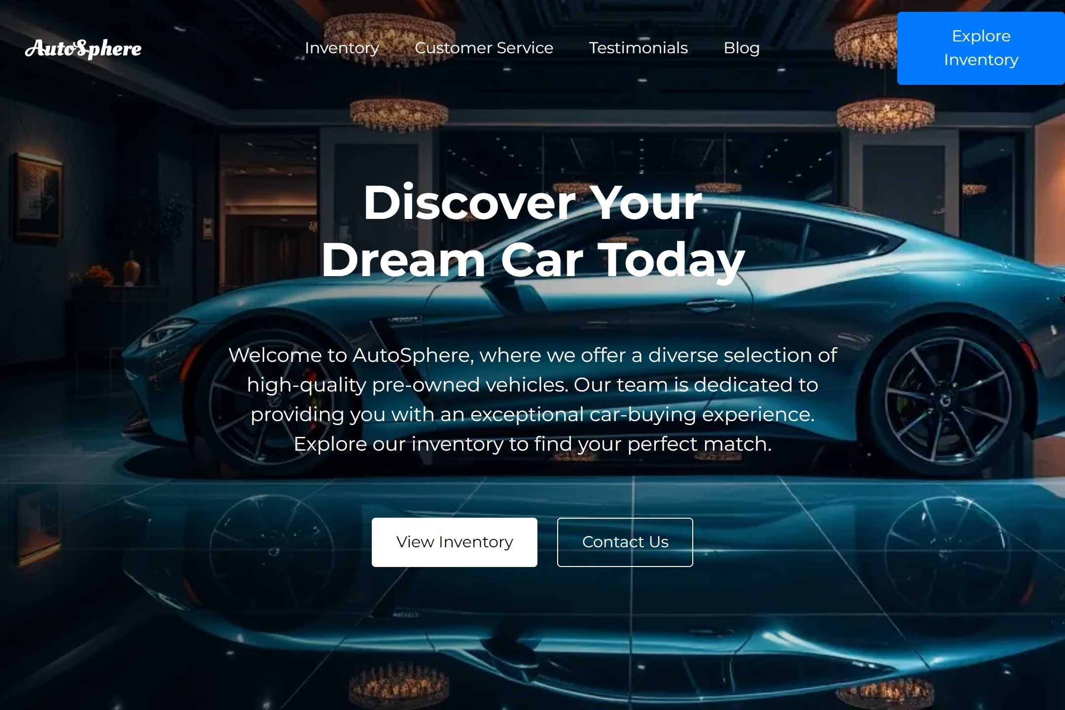 Dealer website template