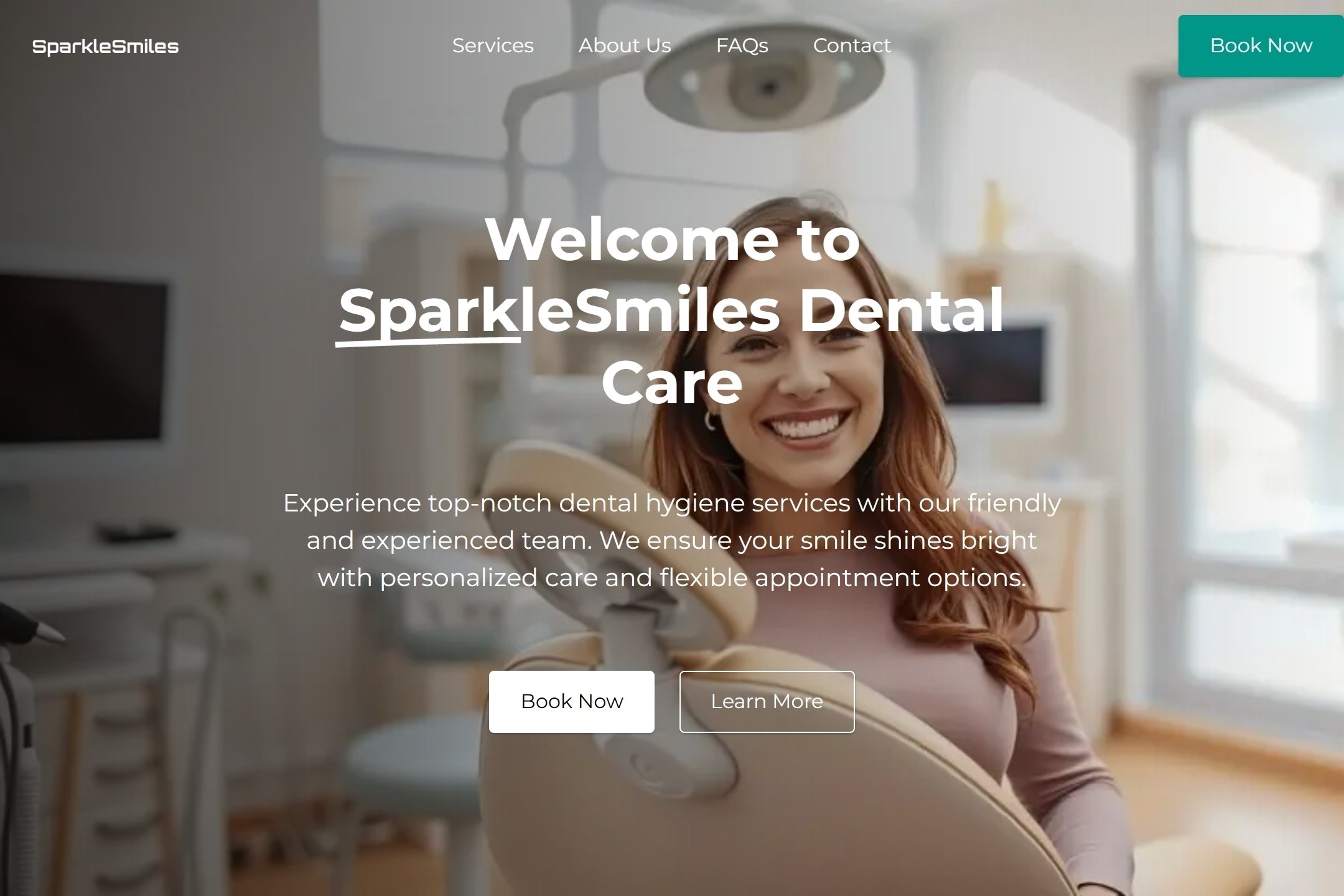 Dental hygienist website template
