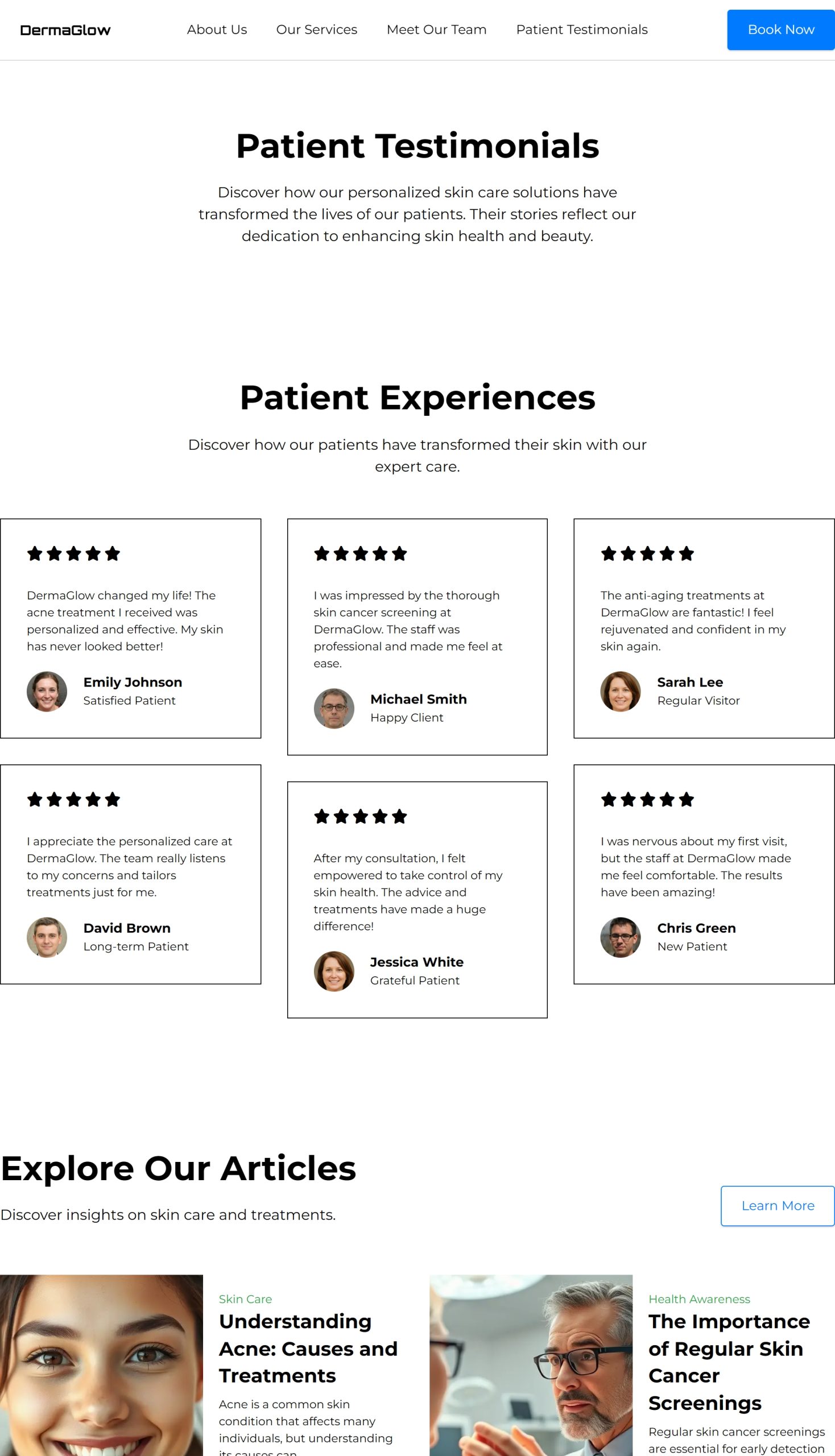 Patient Testimonials