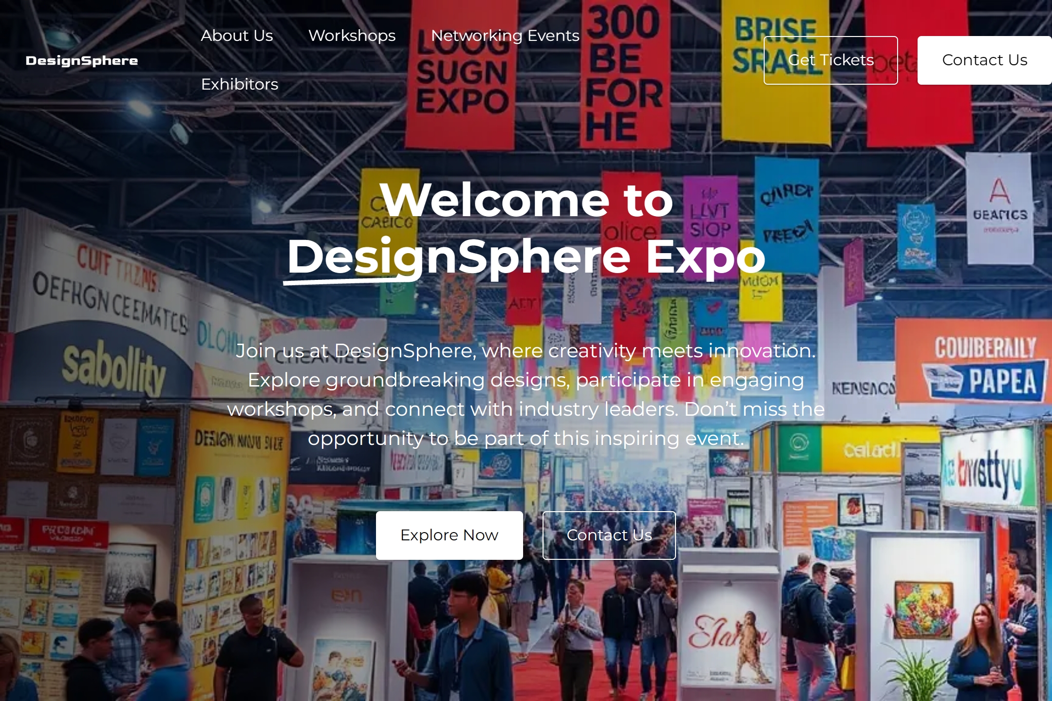 Design expo website template