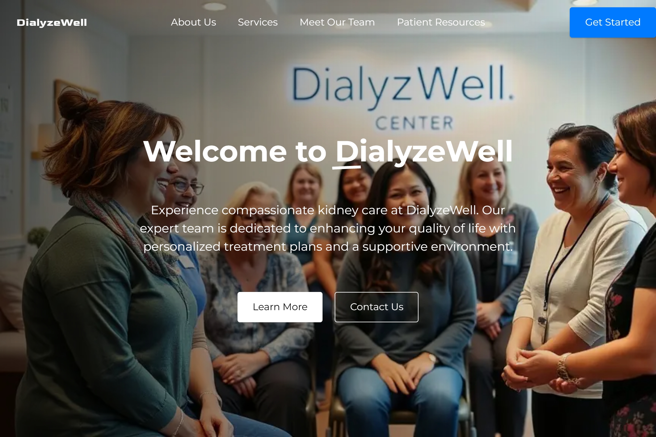 Dialysis center website template