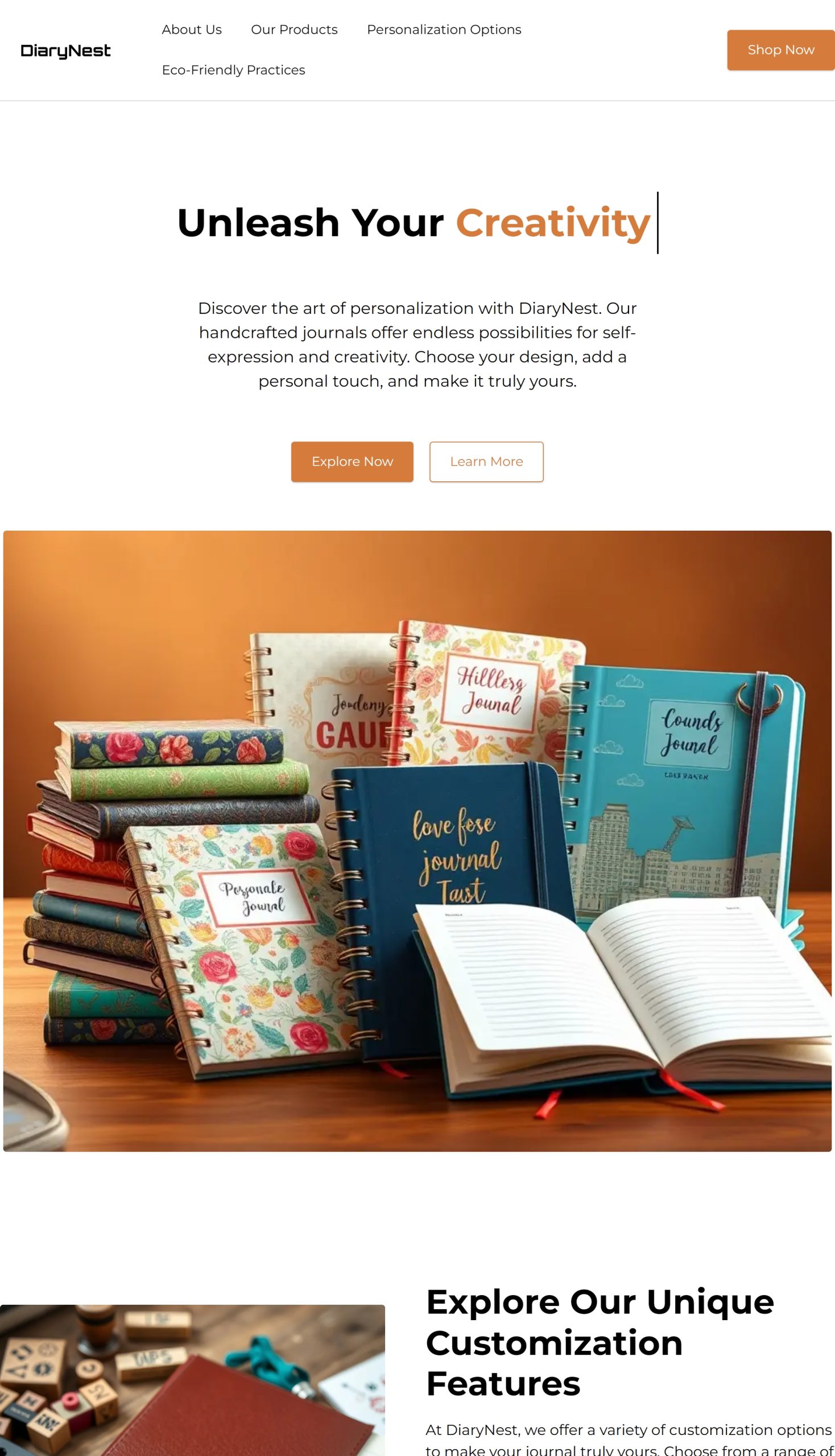 Personalization Options