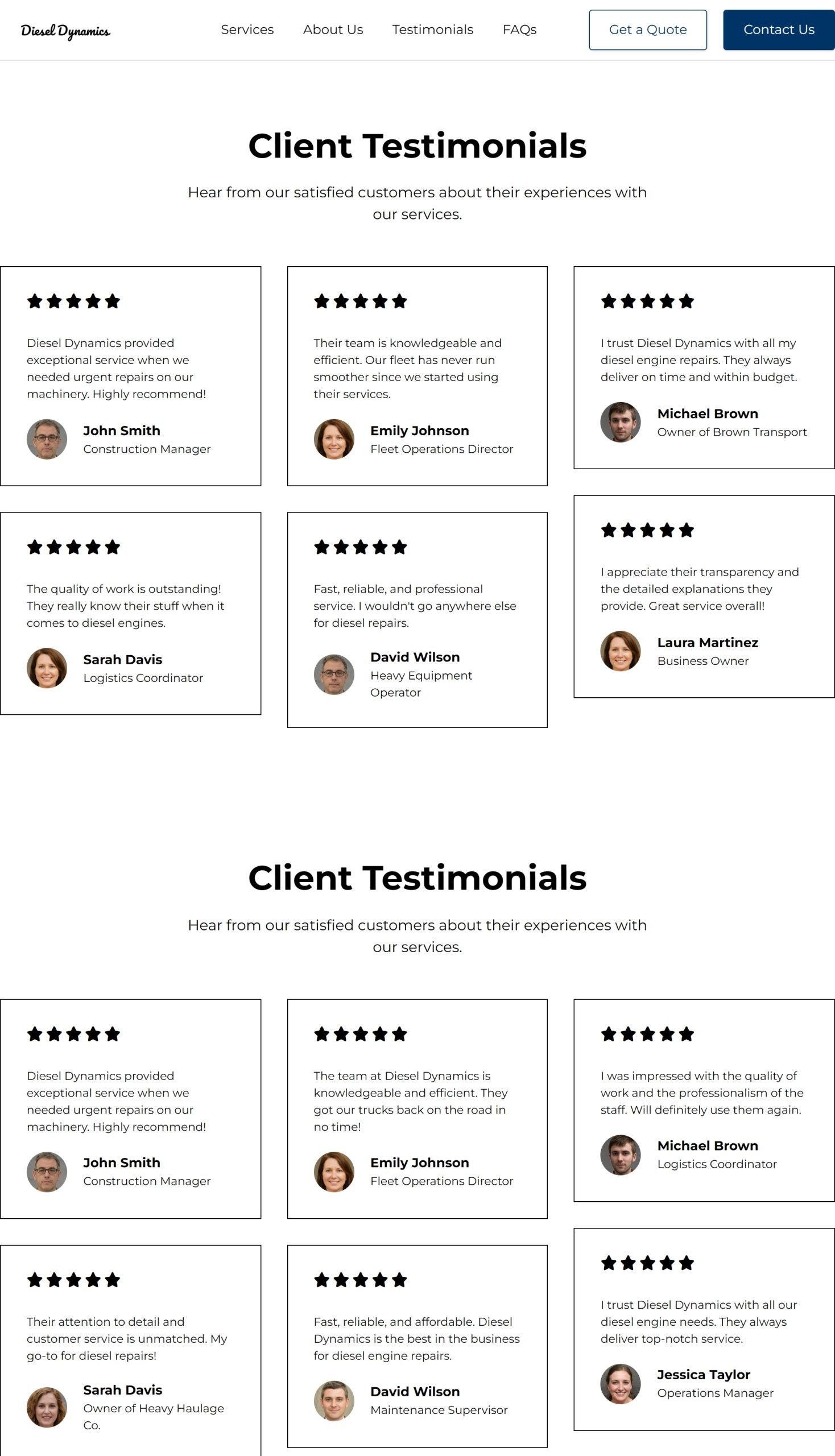 Testimonials
