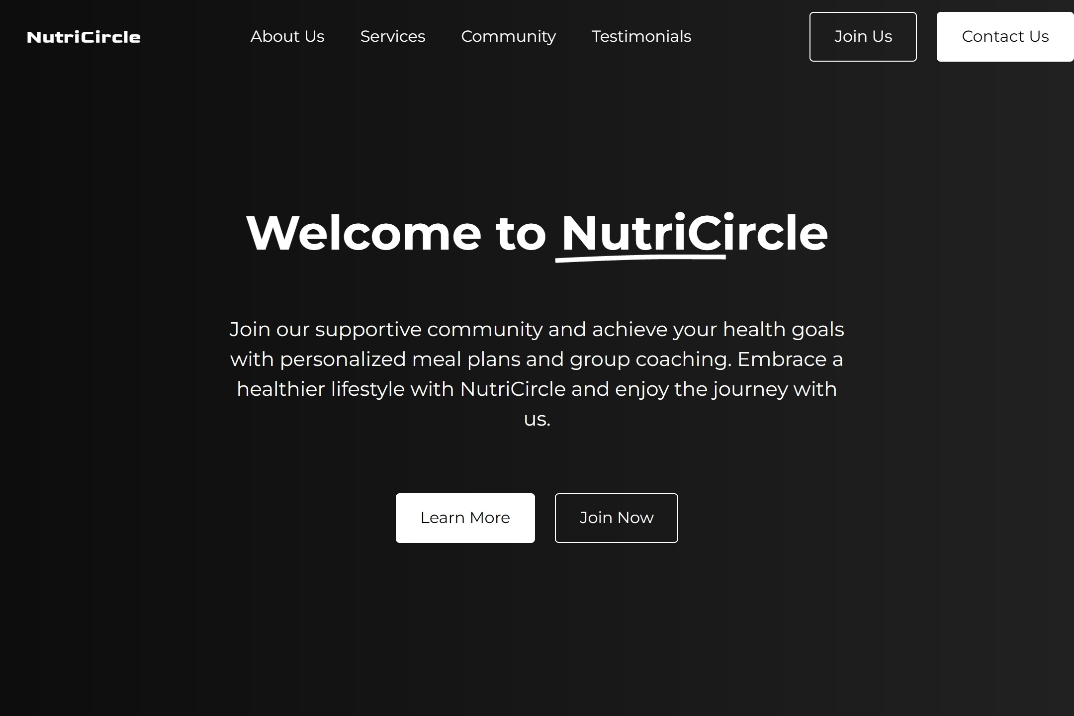Diet group website template