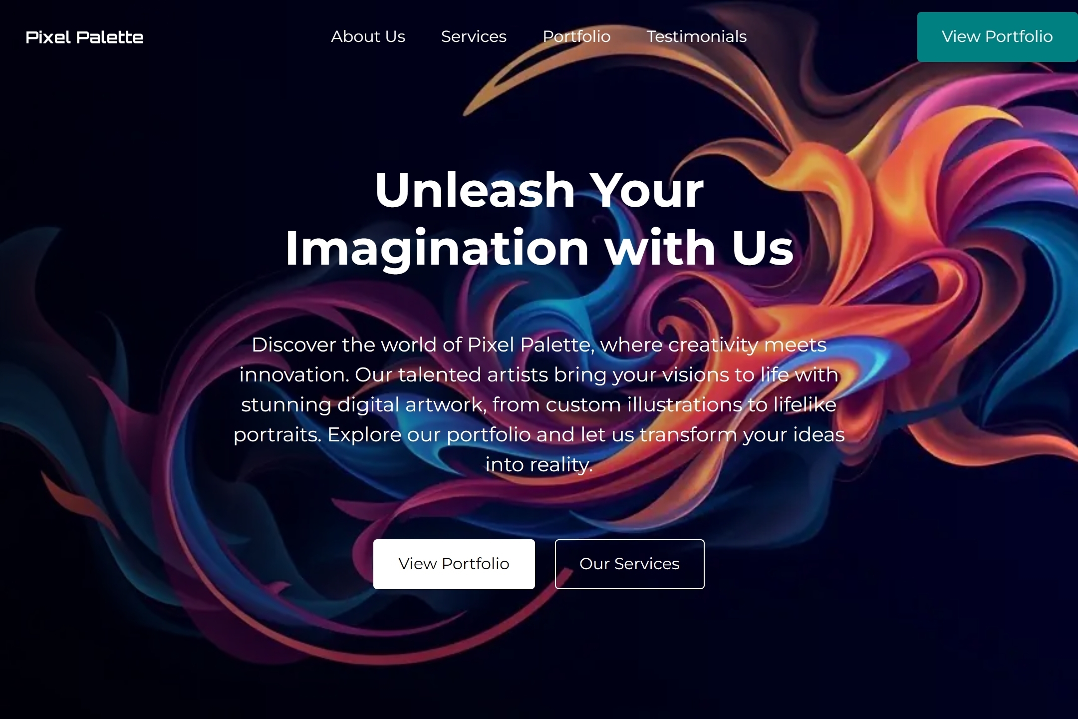 Digital artist website template