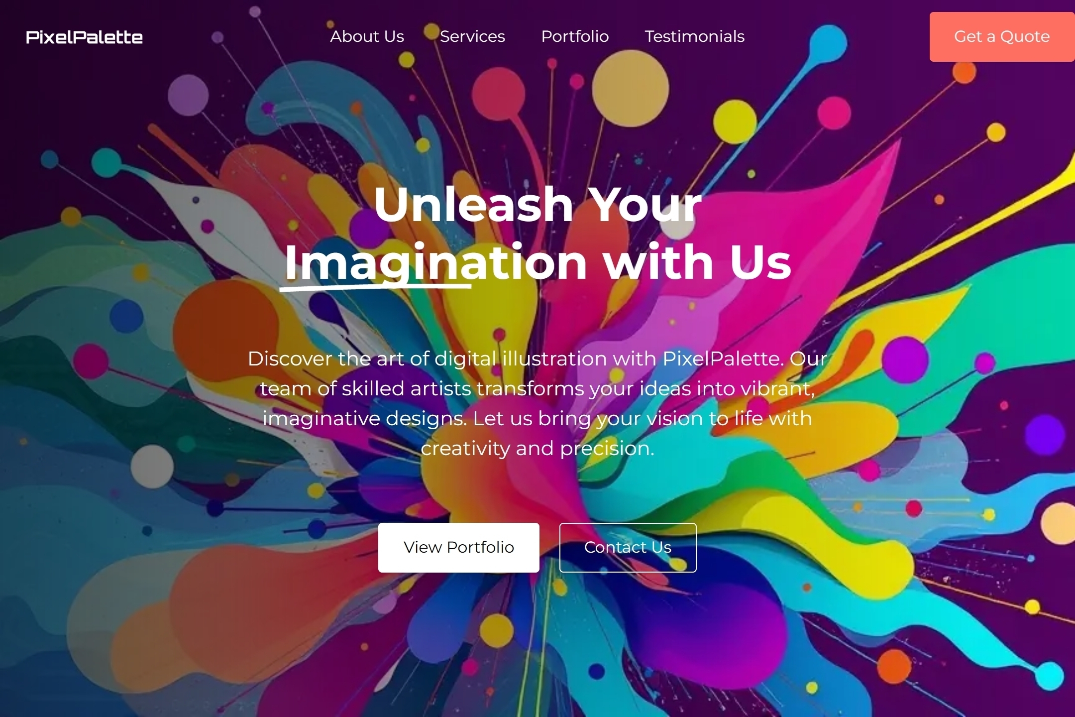 Digital illustrator website template