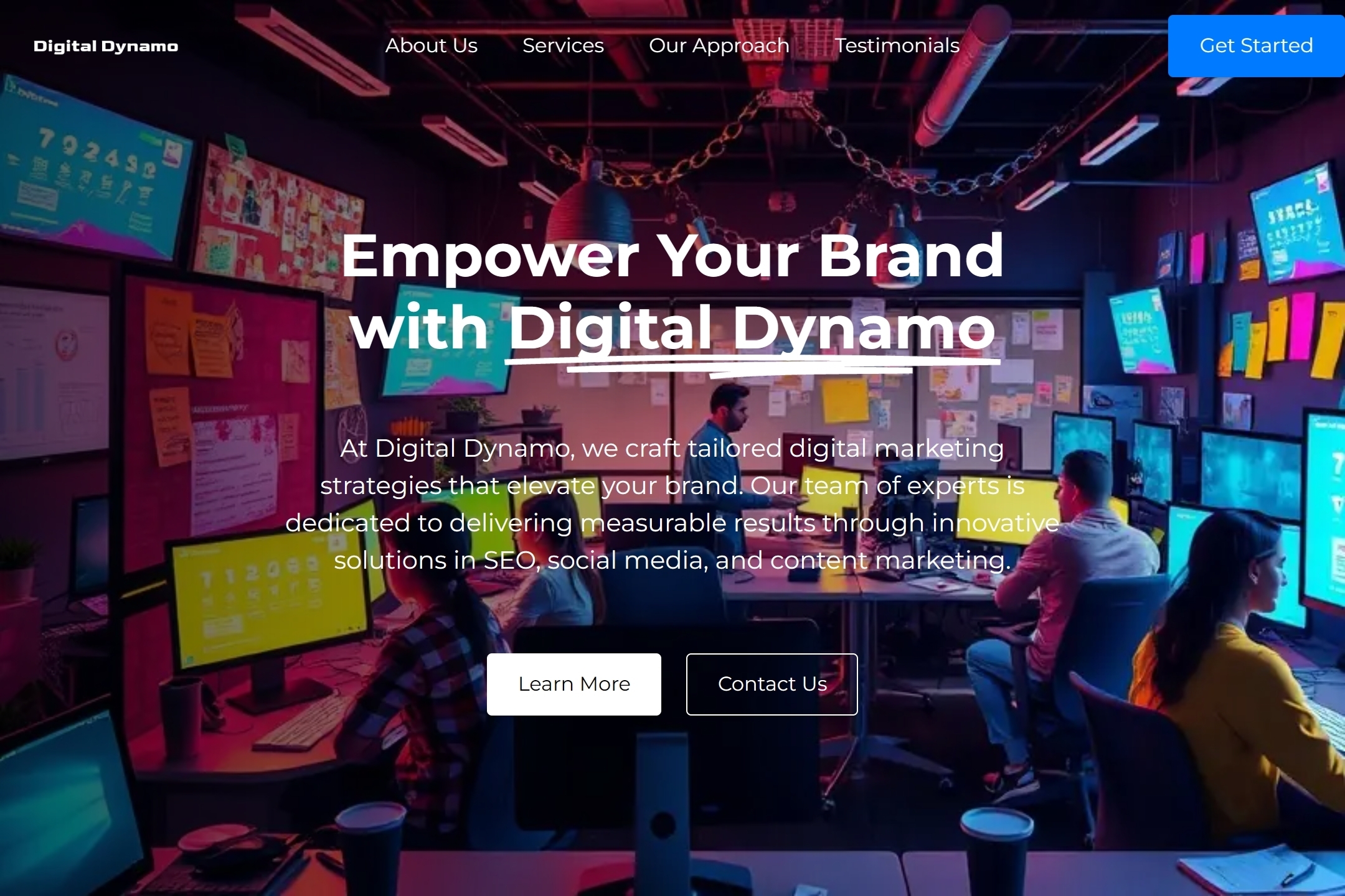 Digital marketing consultant website template