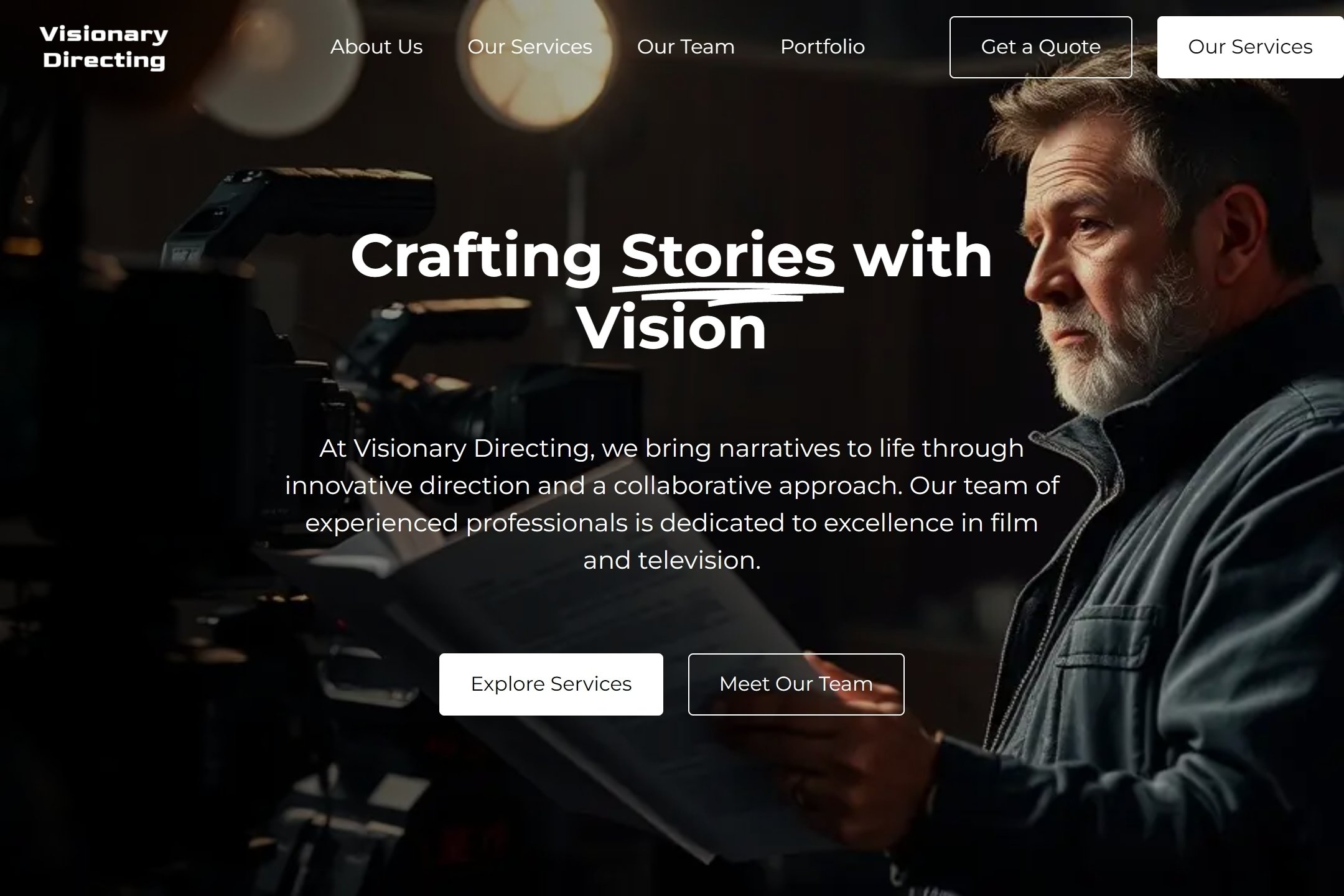 Director website template