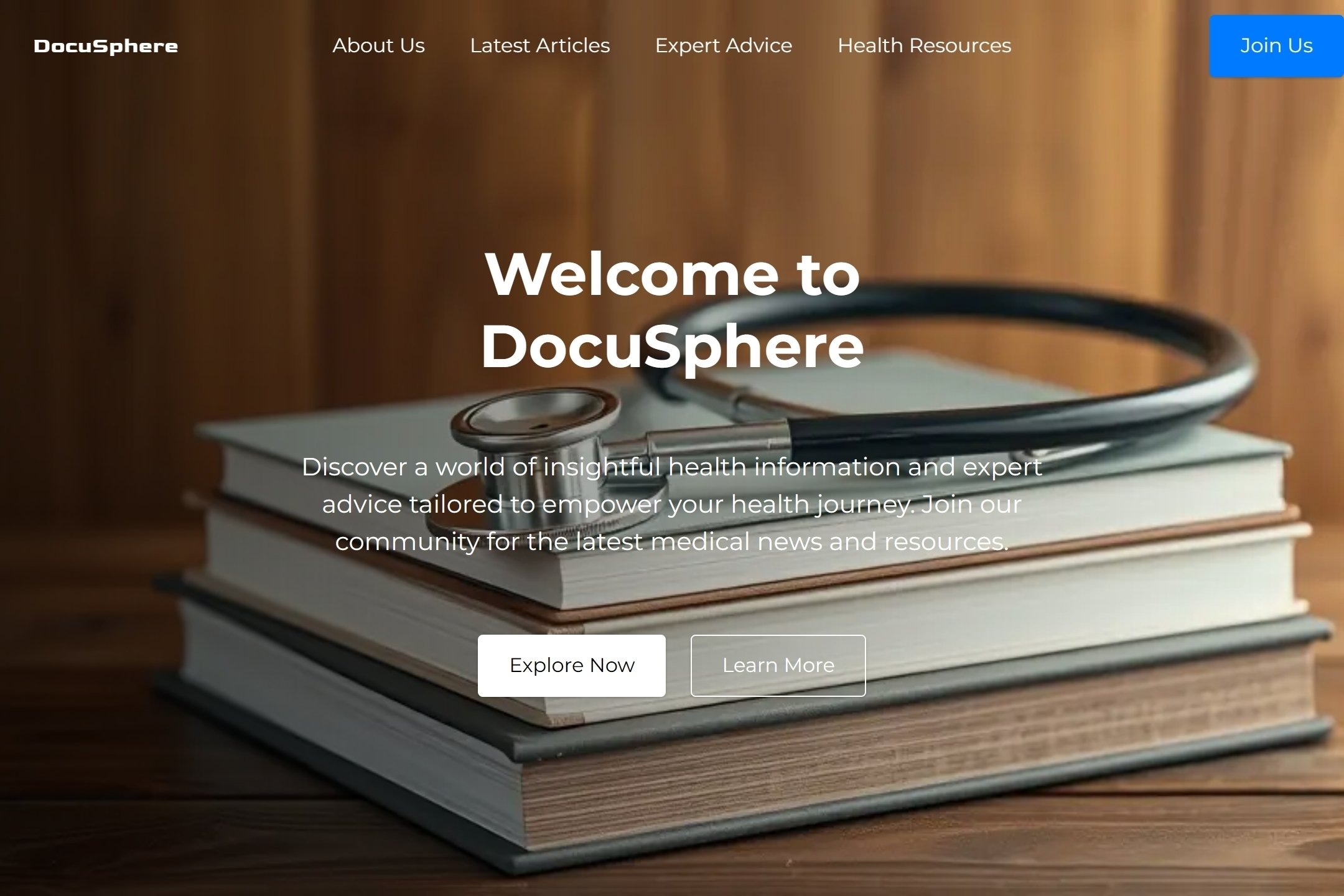 Doctor blog website template