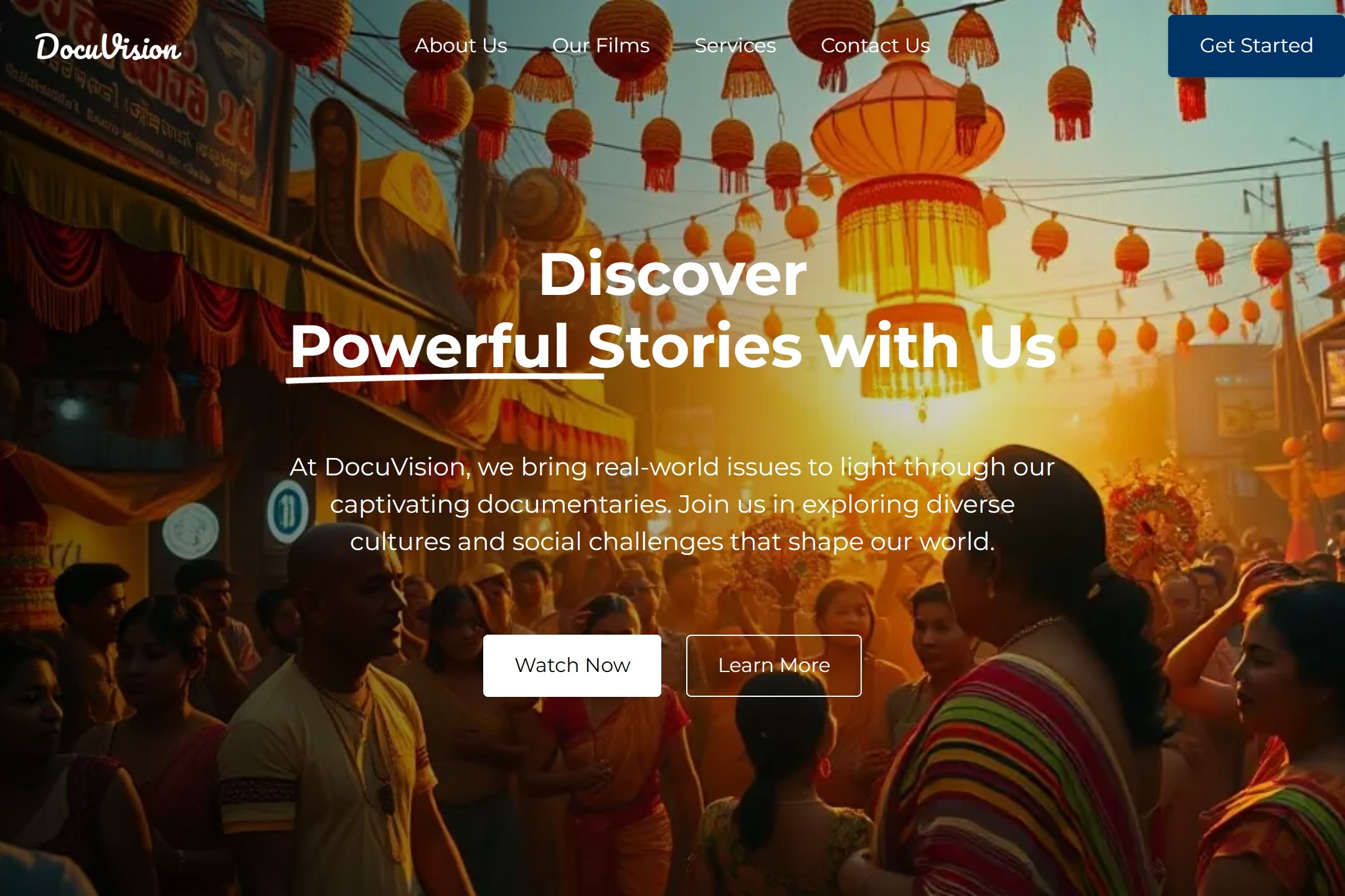 Documentary website template