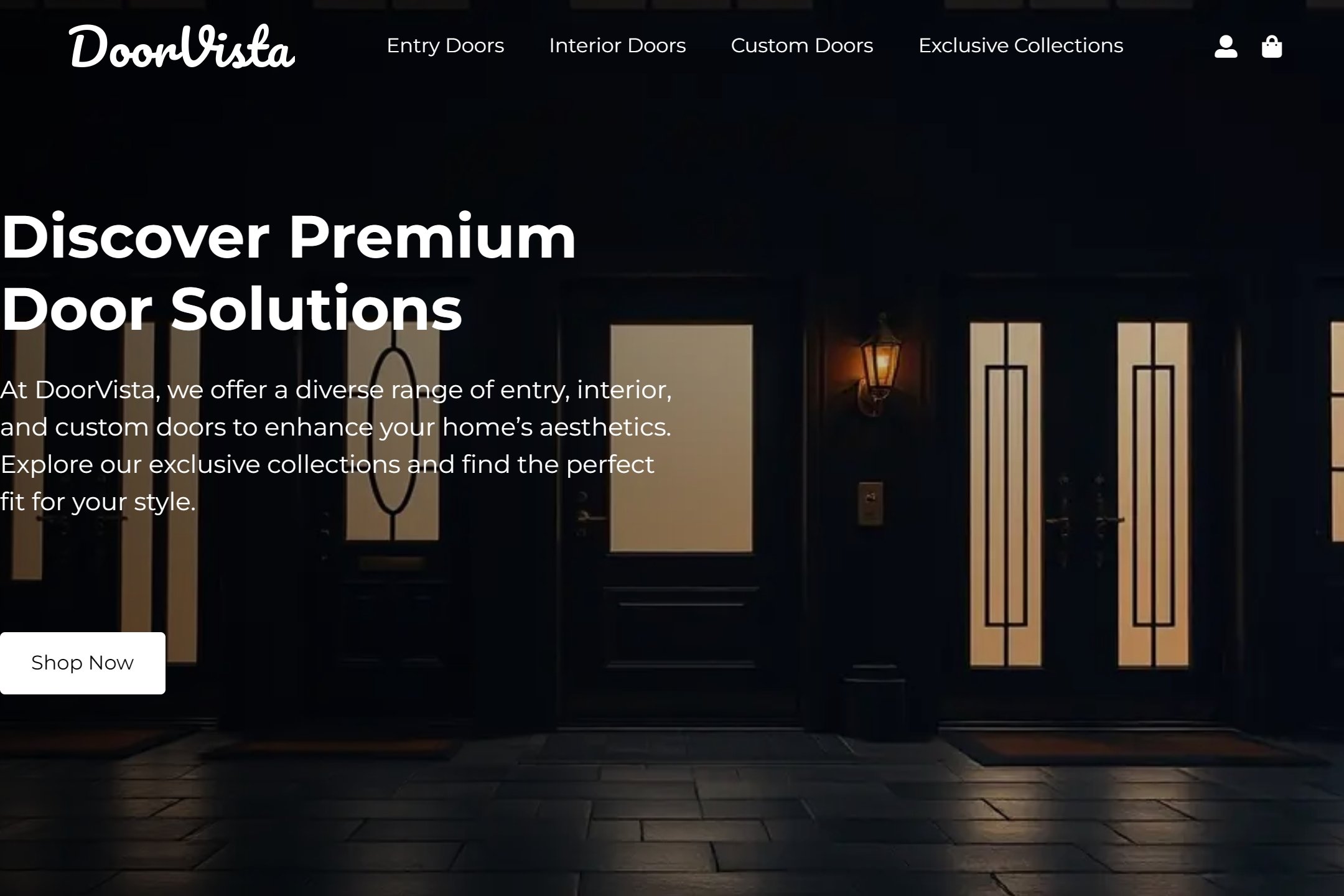 Door supplier website template