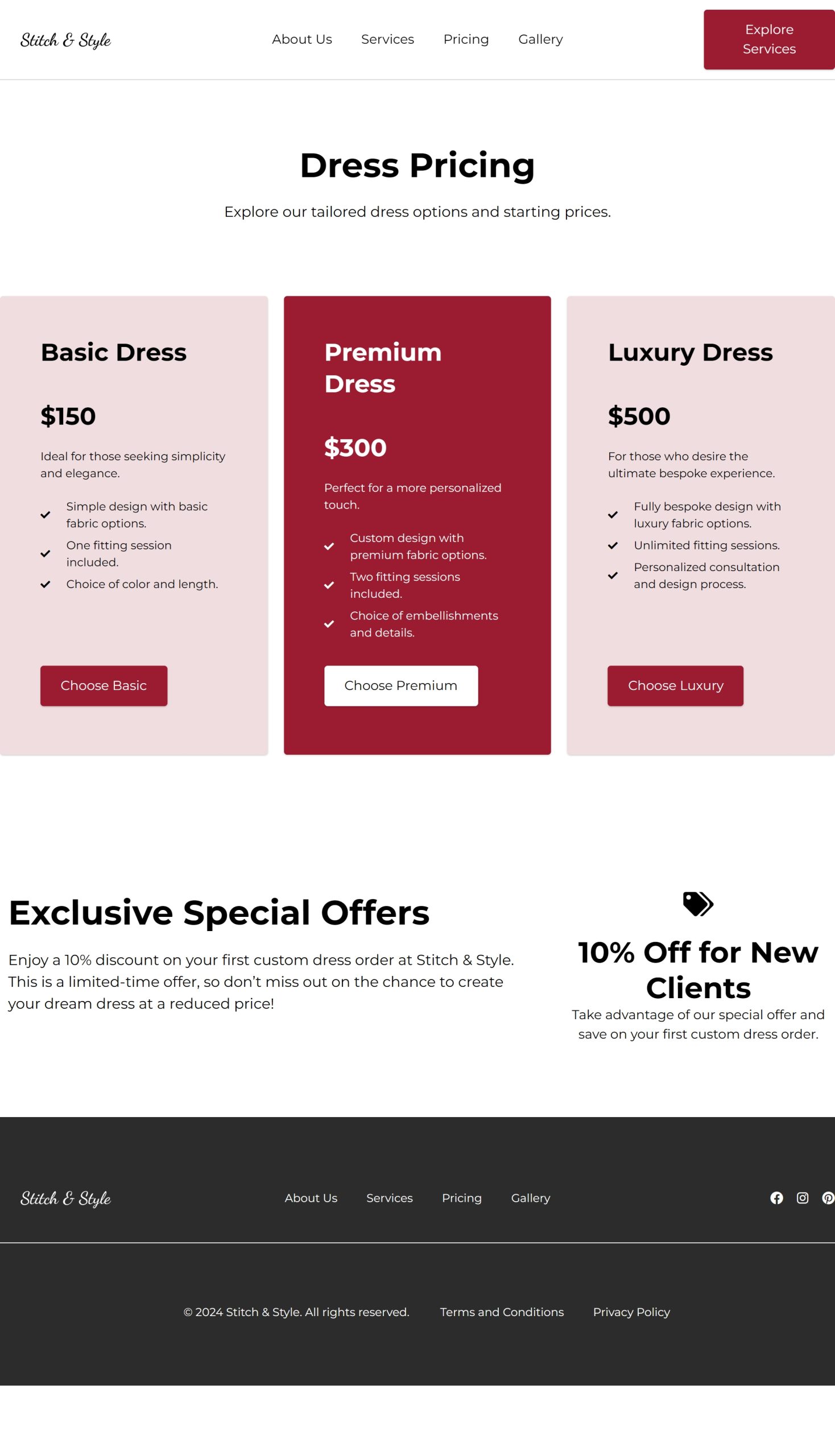 Pricing