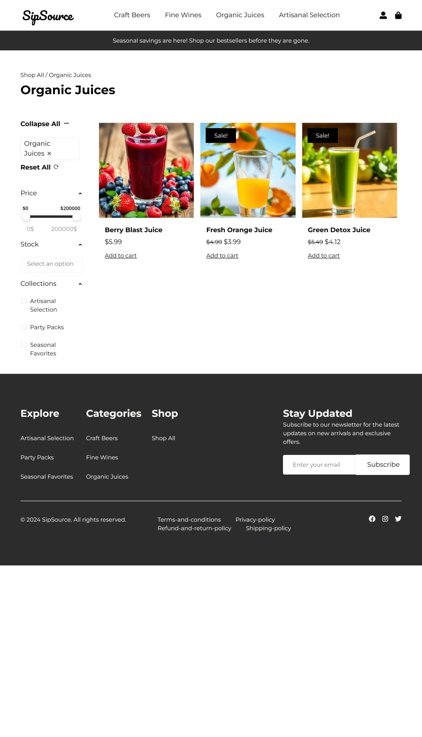 Organic Juices