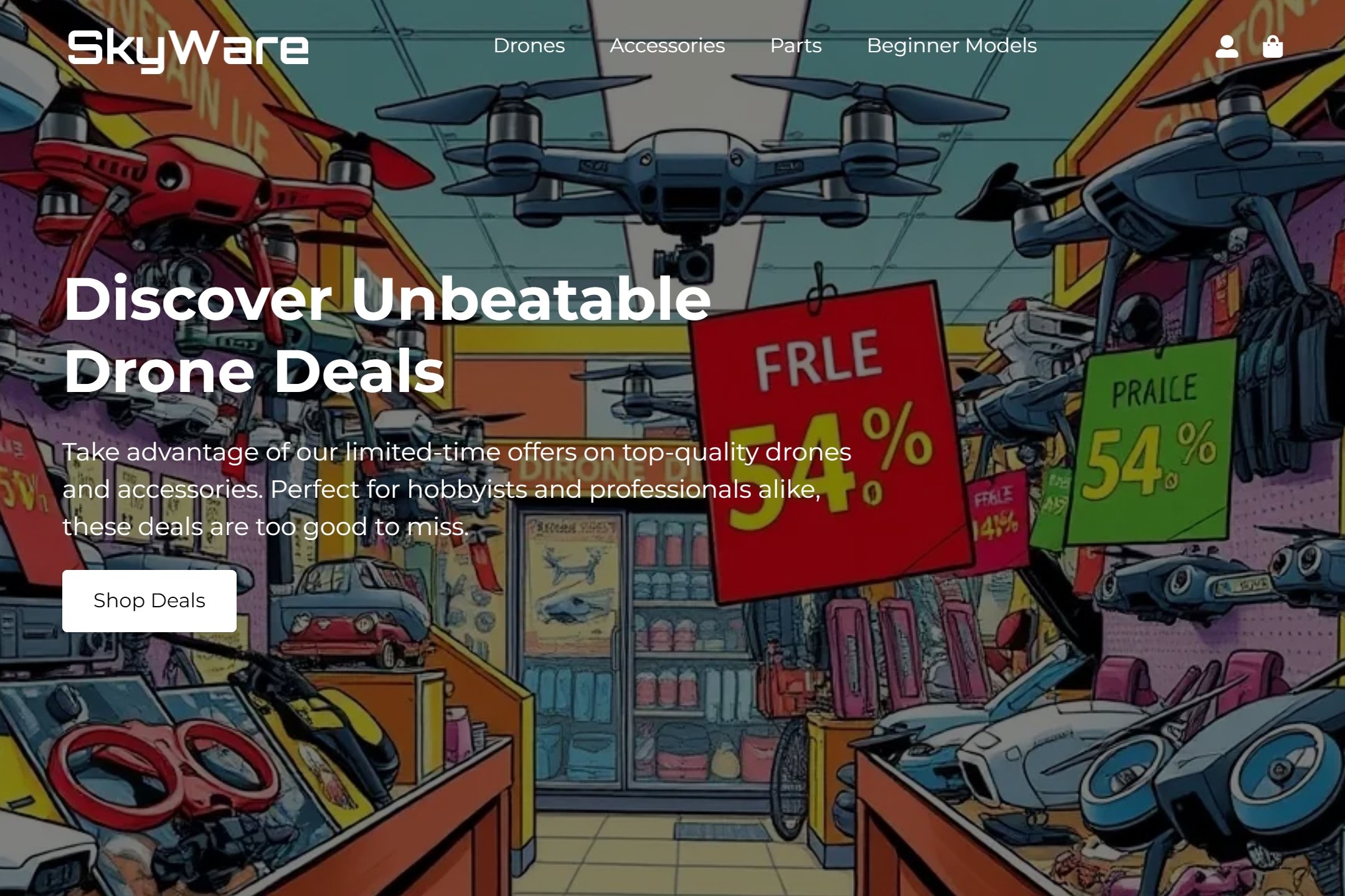 Drone wholesaler website template