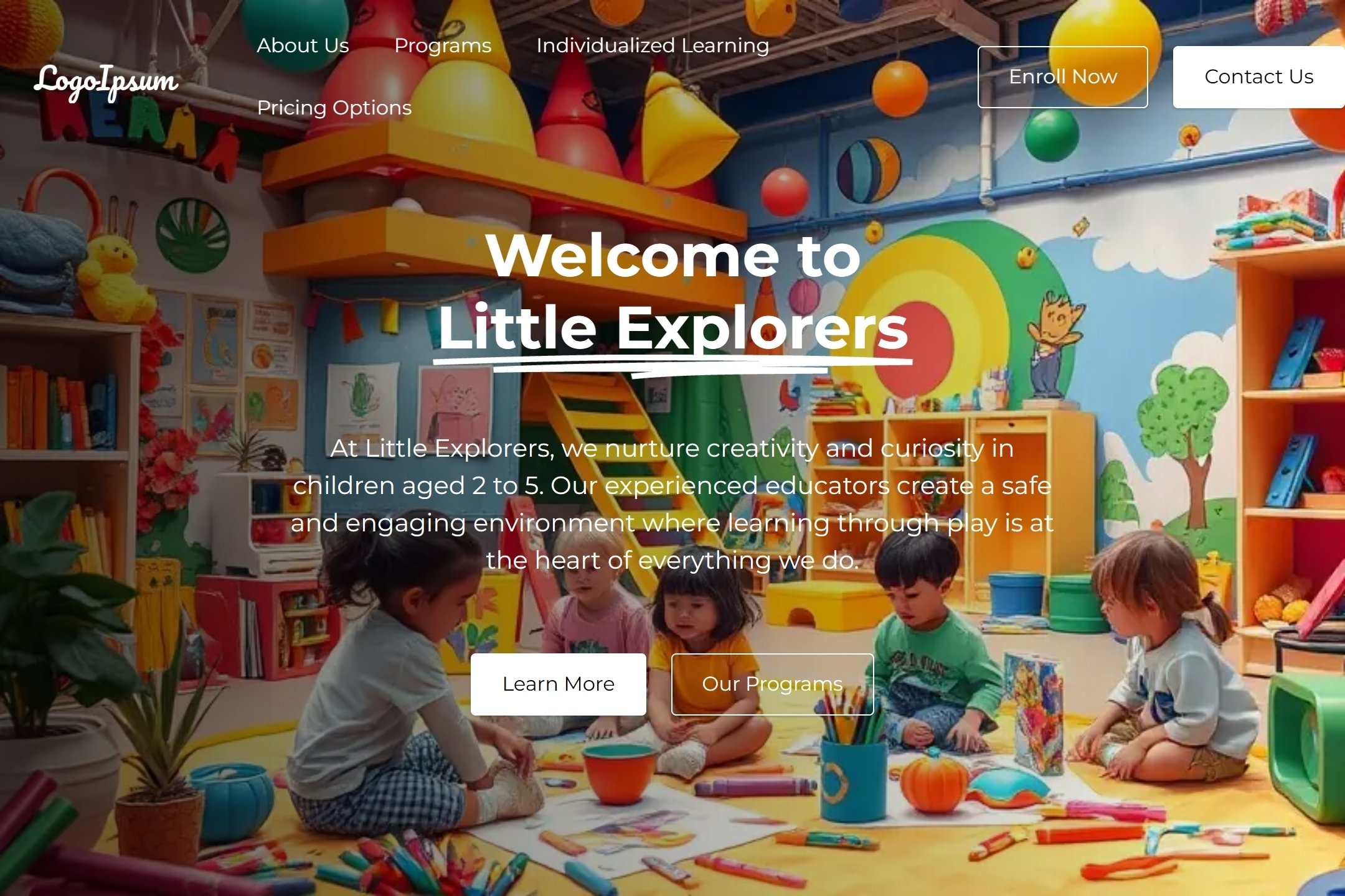 Early Childhood Education Center website template