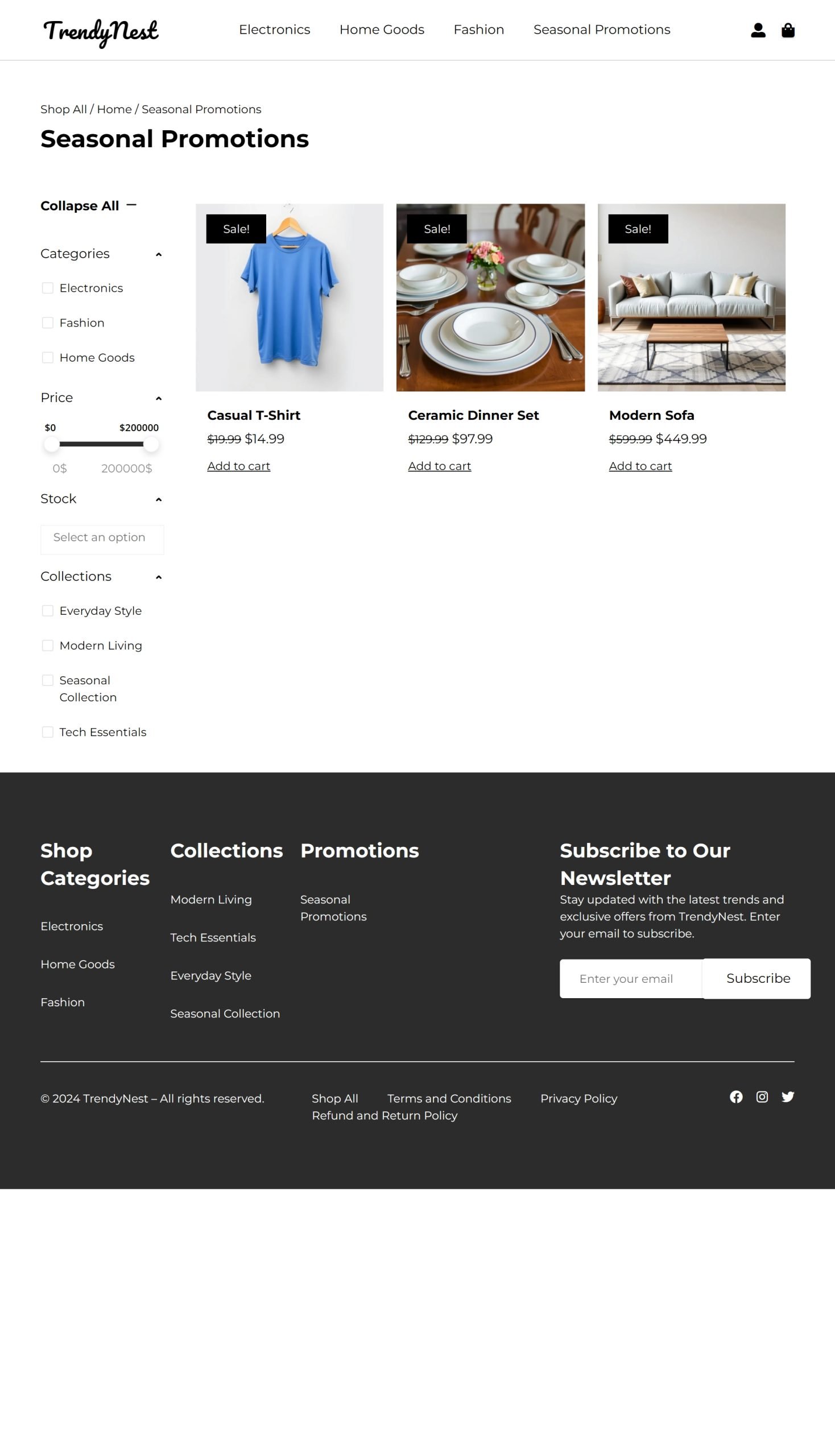 Seasonal Promotions