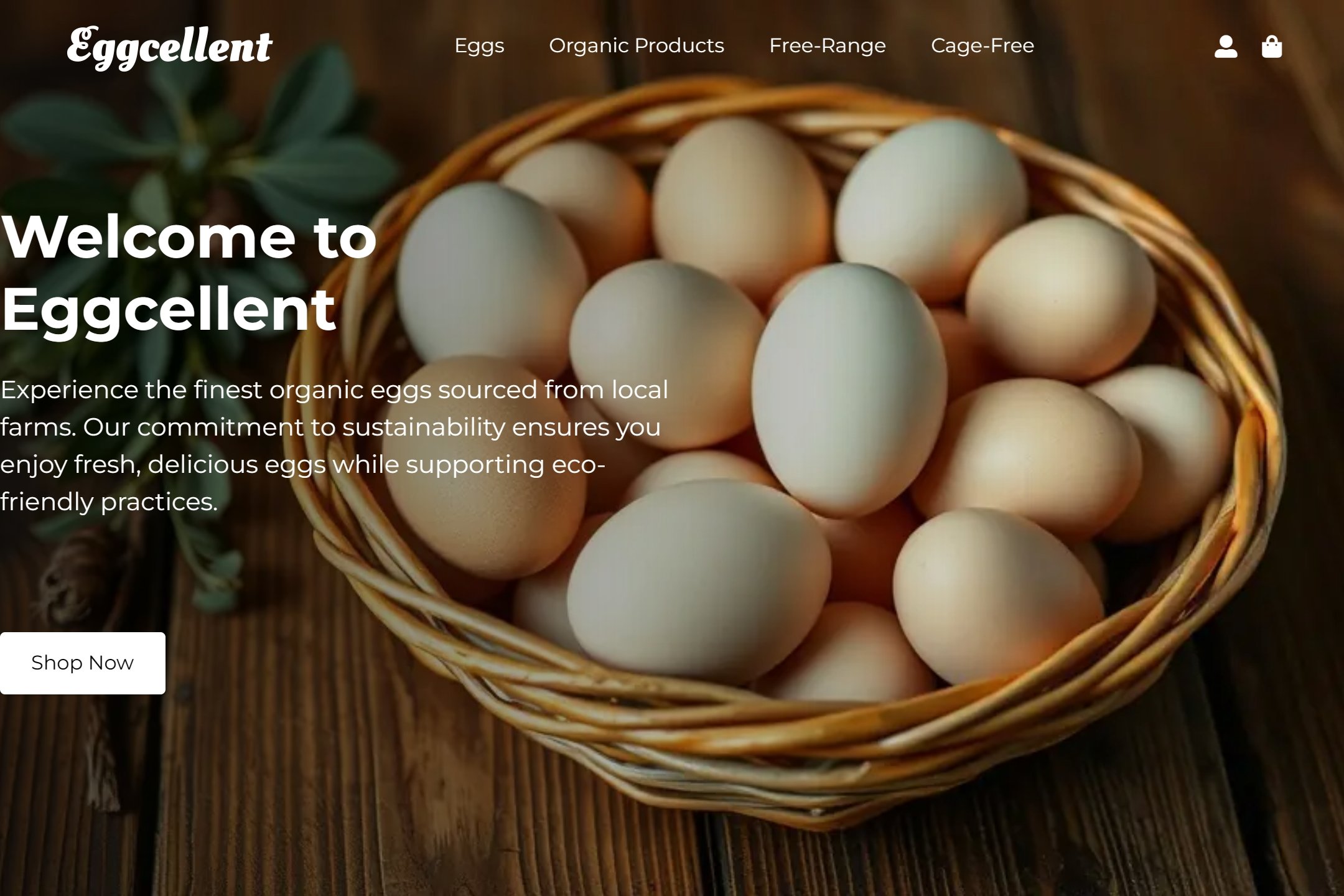 Egg supplier website template