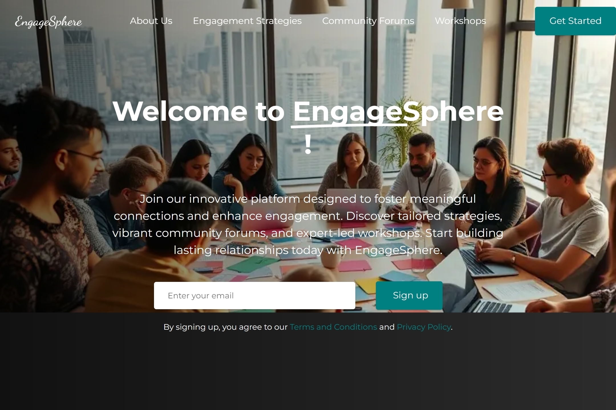Engagement website website template
