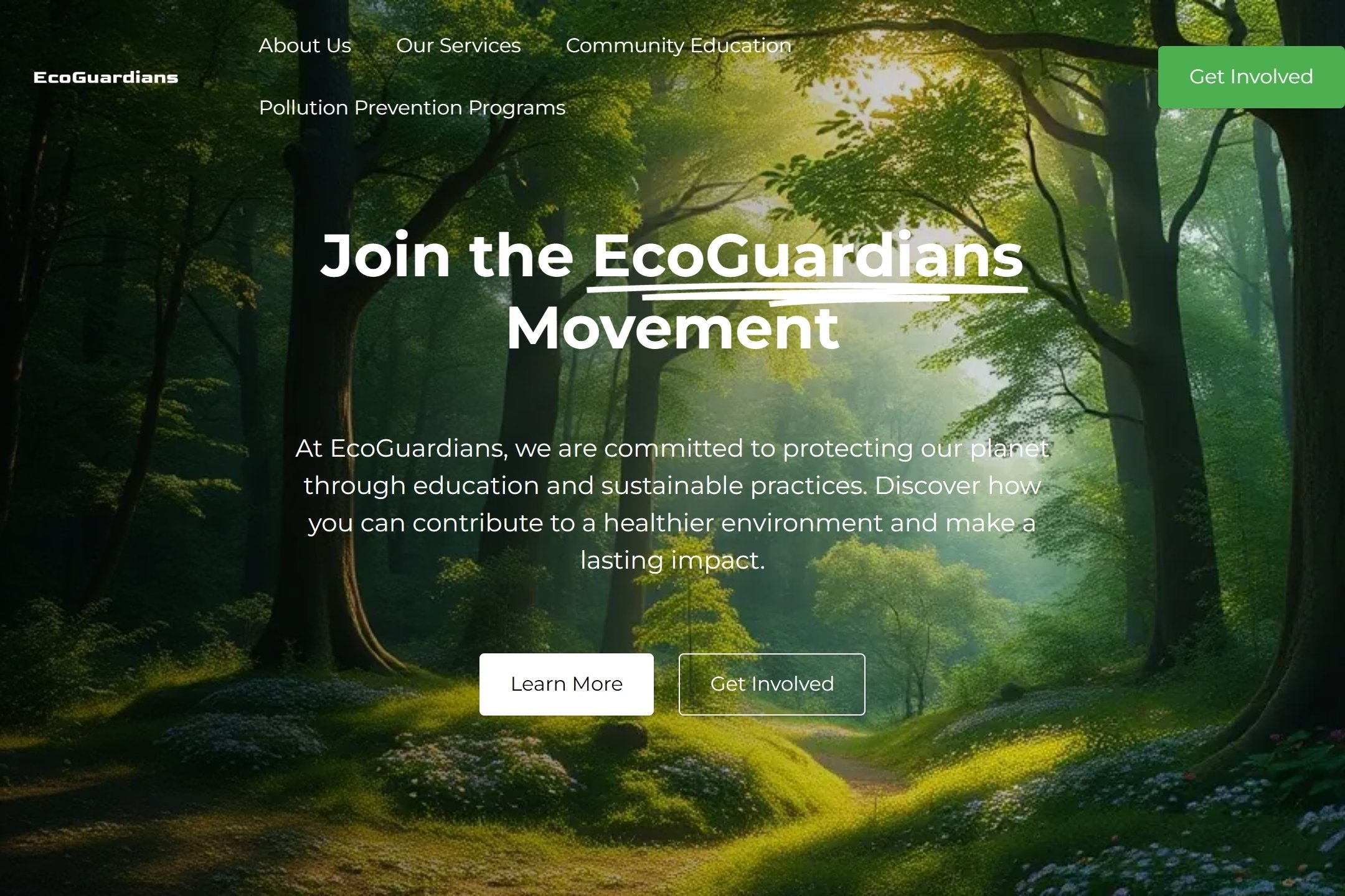 Environmental health organization website template