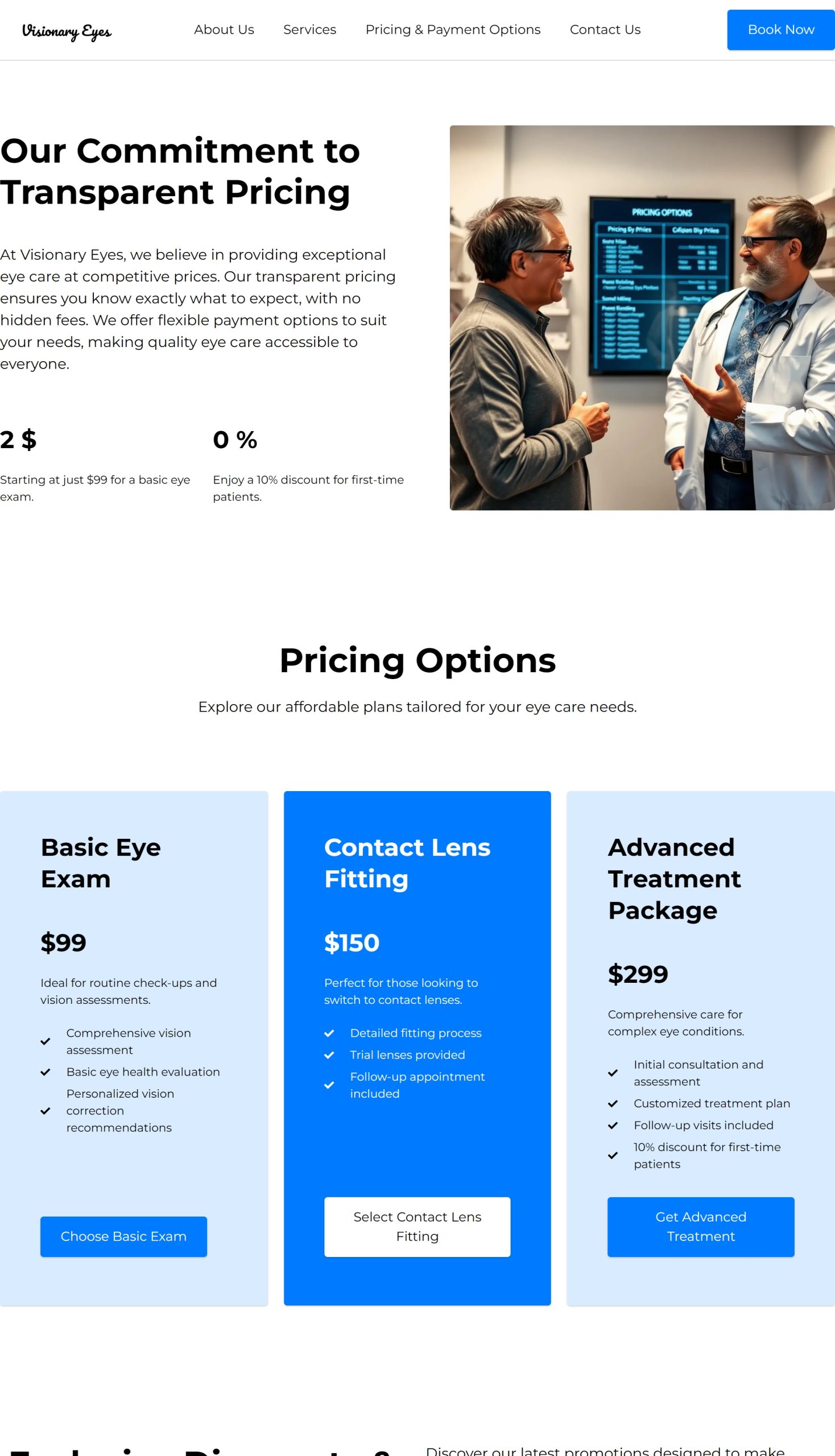 Pricing Payment Options