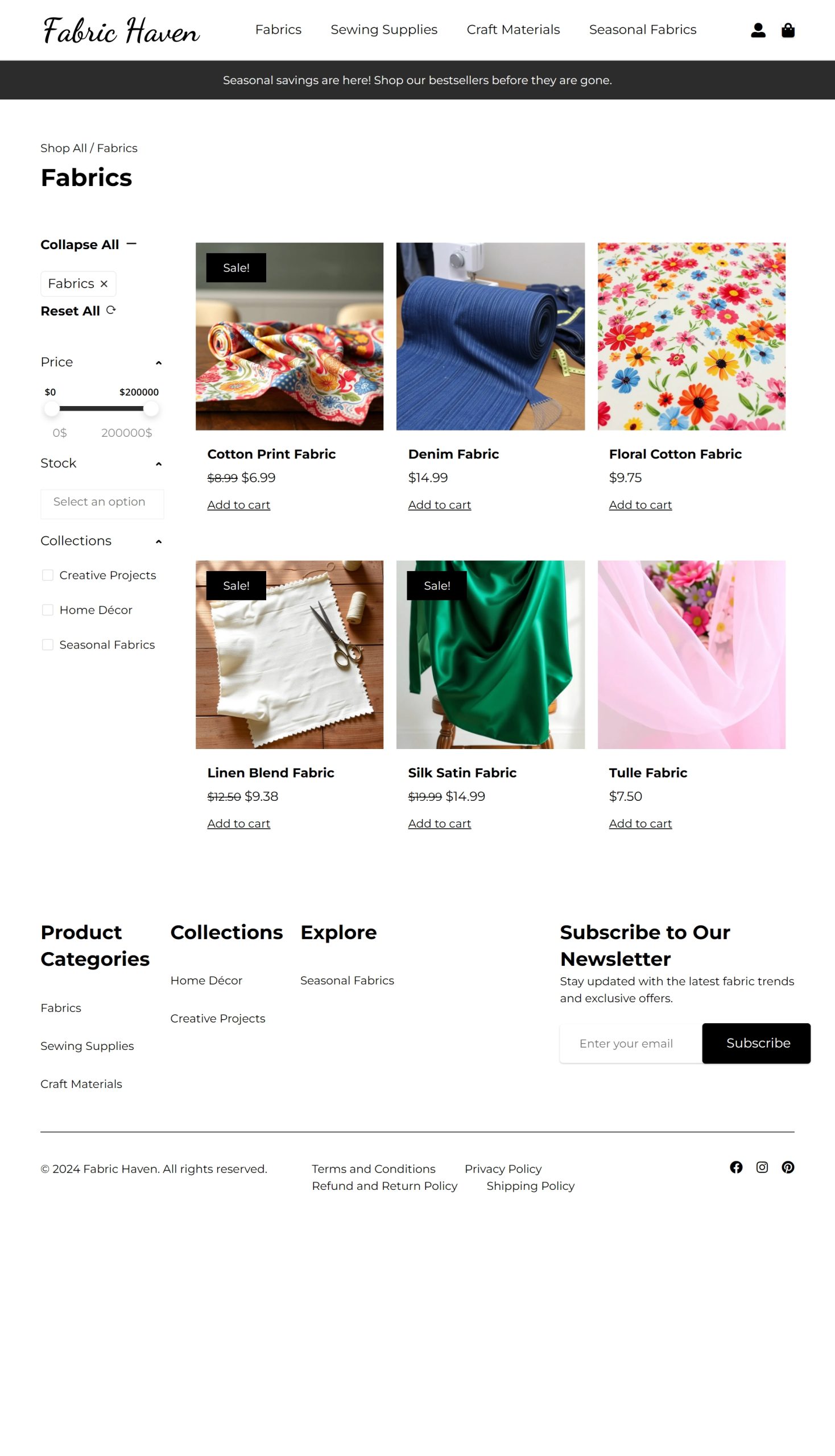 Fabrics
