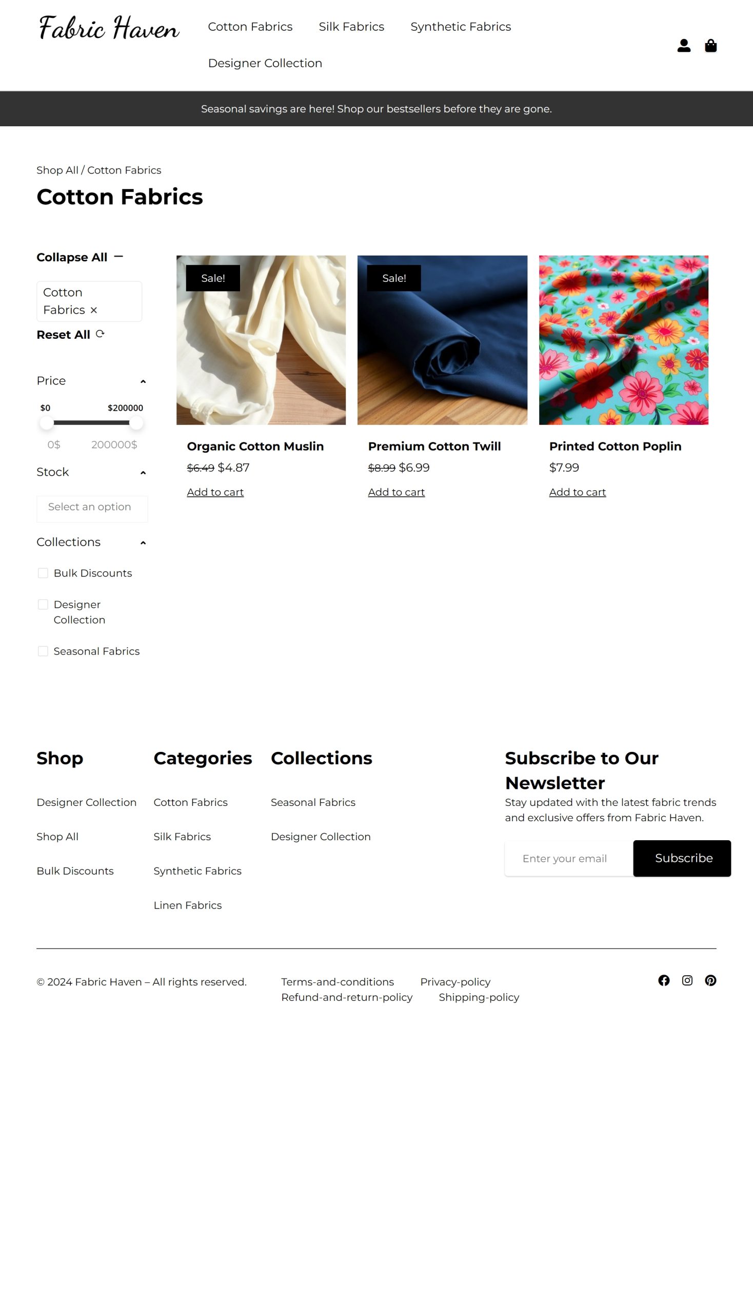 Cotton Fabrics