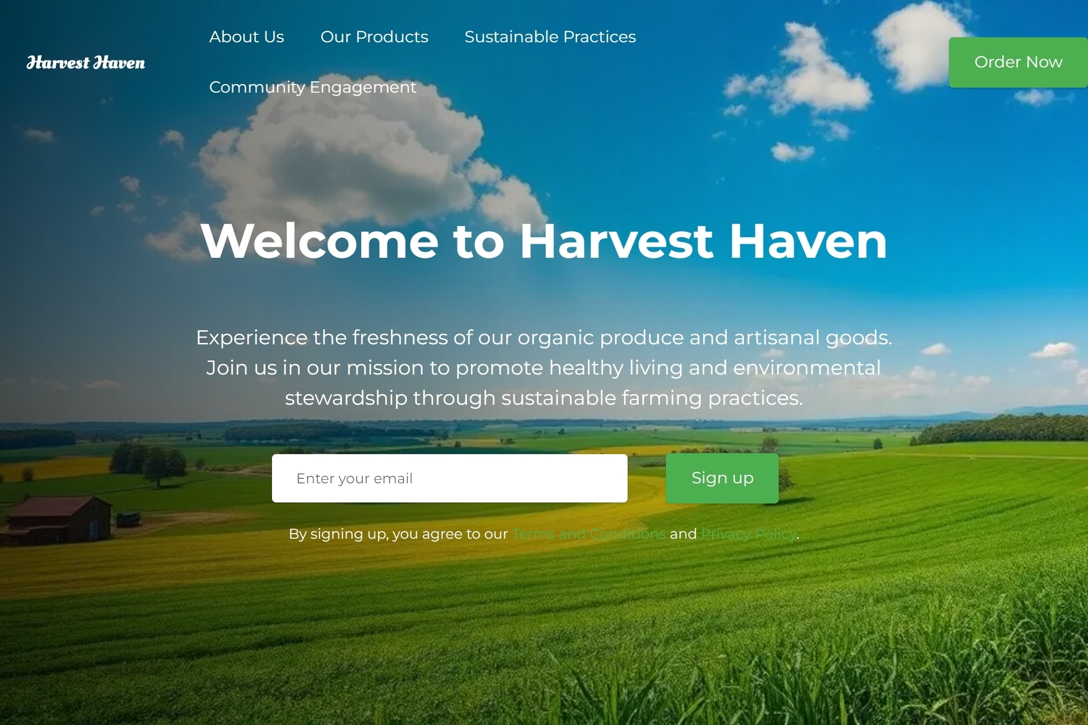 Farm website template