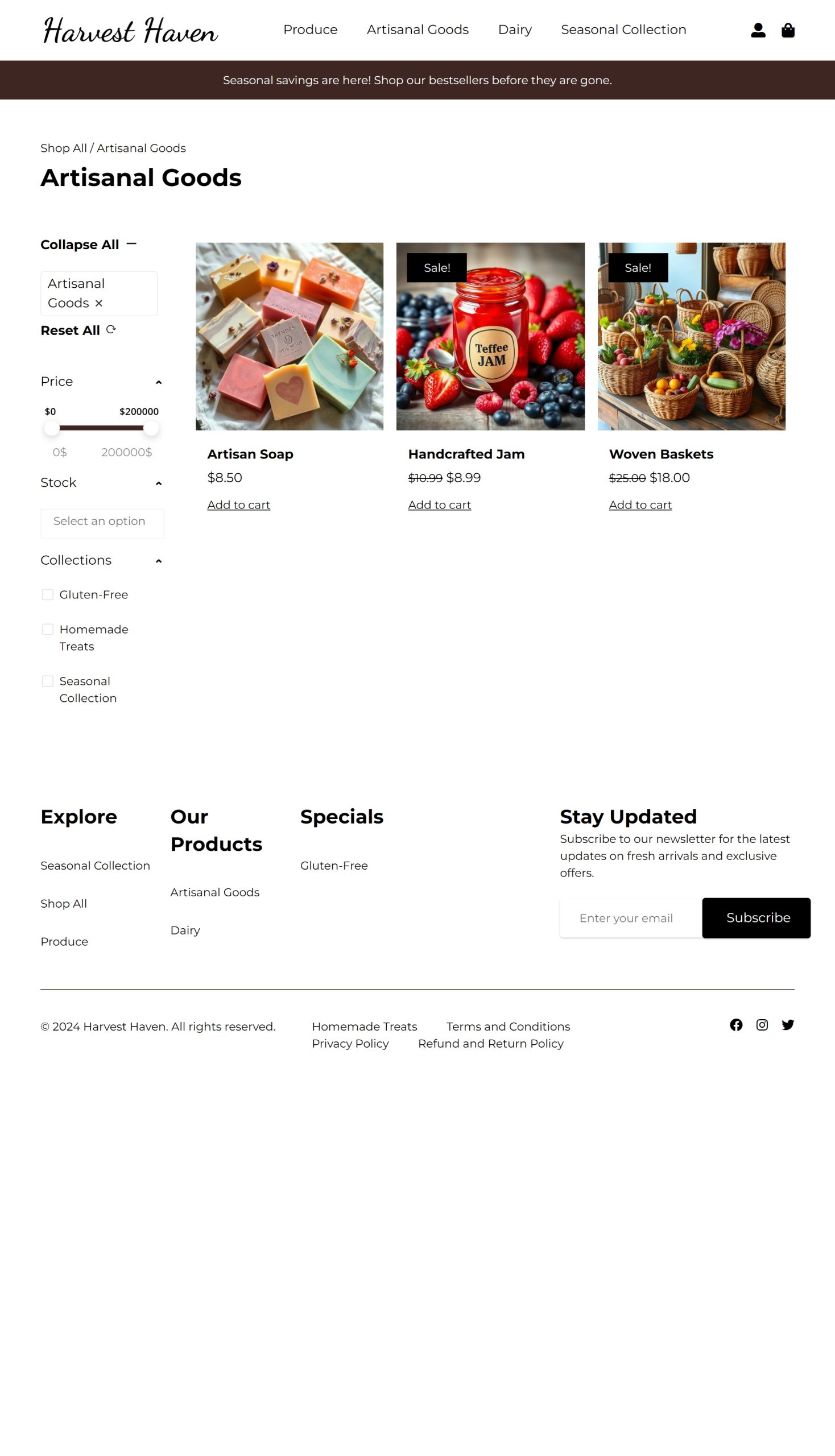 Artisanal Goods