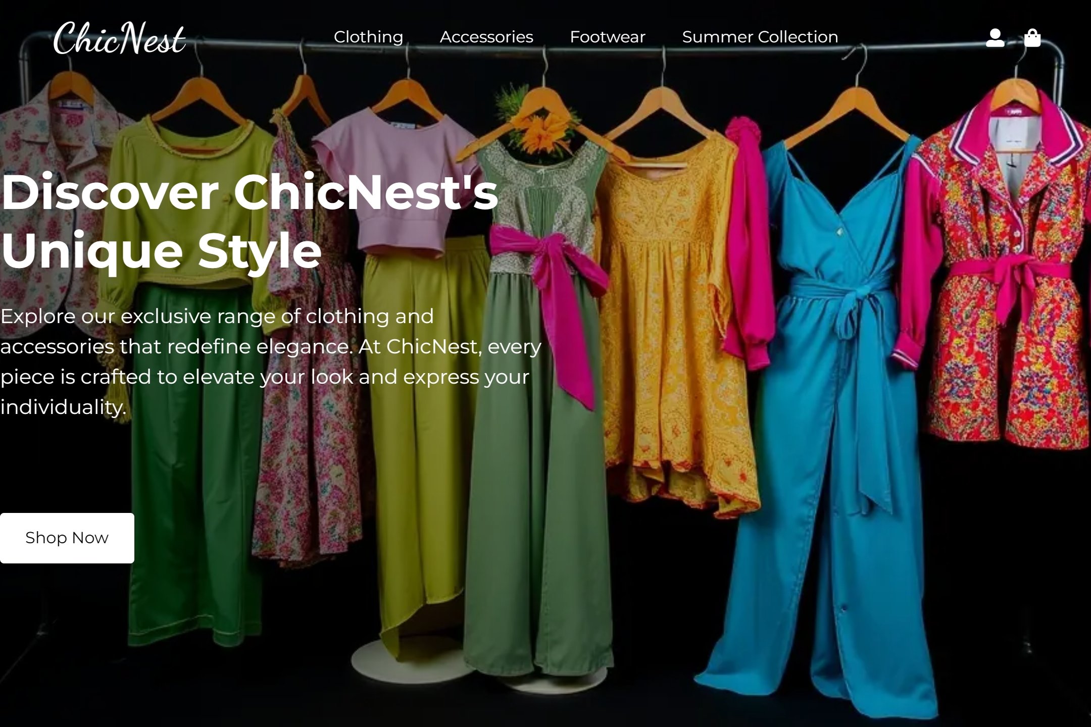 Fashion boutique website template