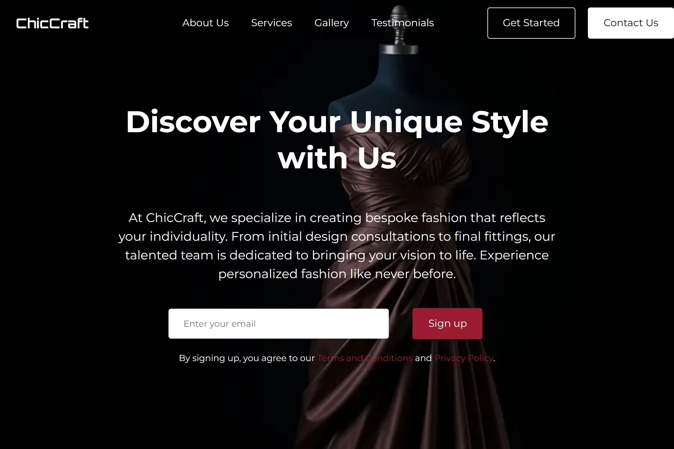 Fashion design website template