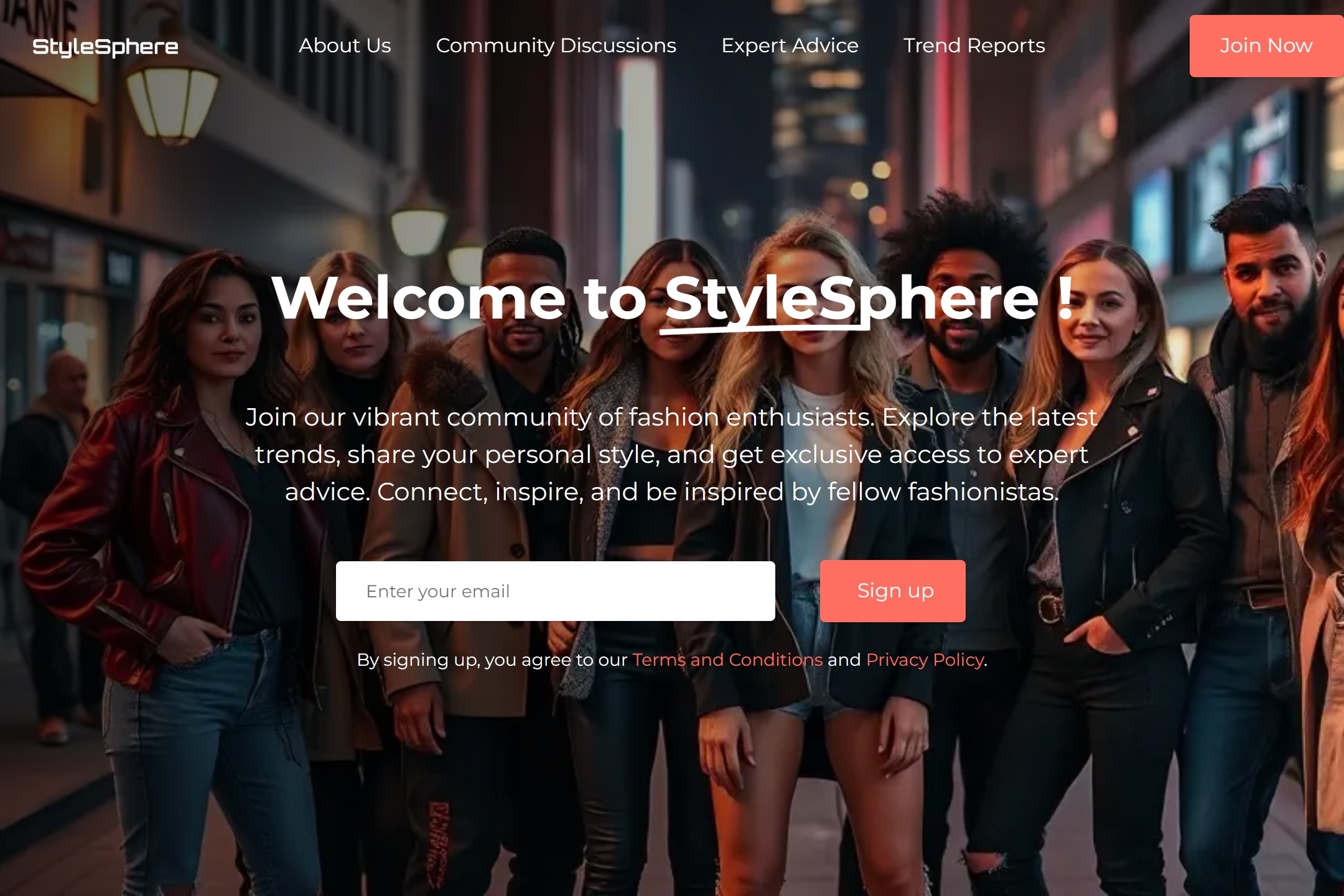 Fashion forum website template