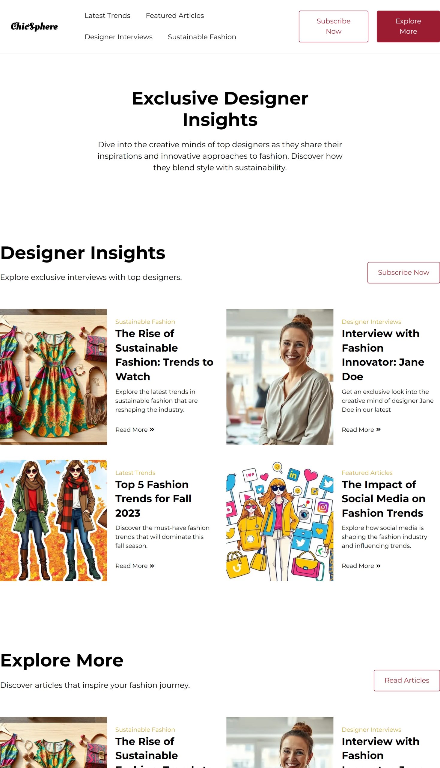 Designer Interviews