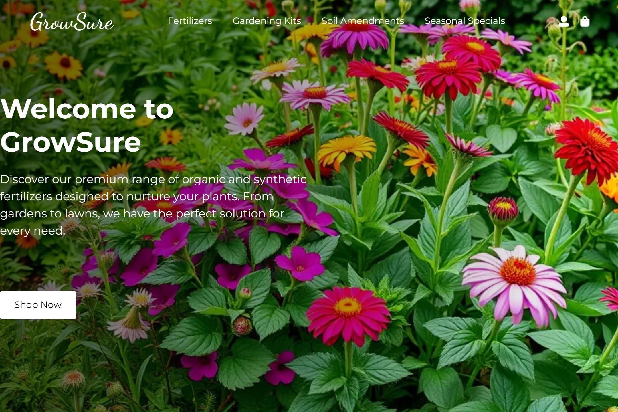 Fertilizer supplier website template