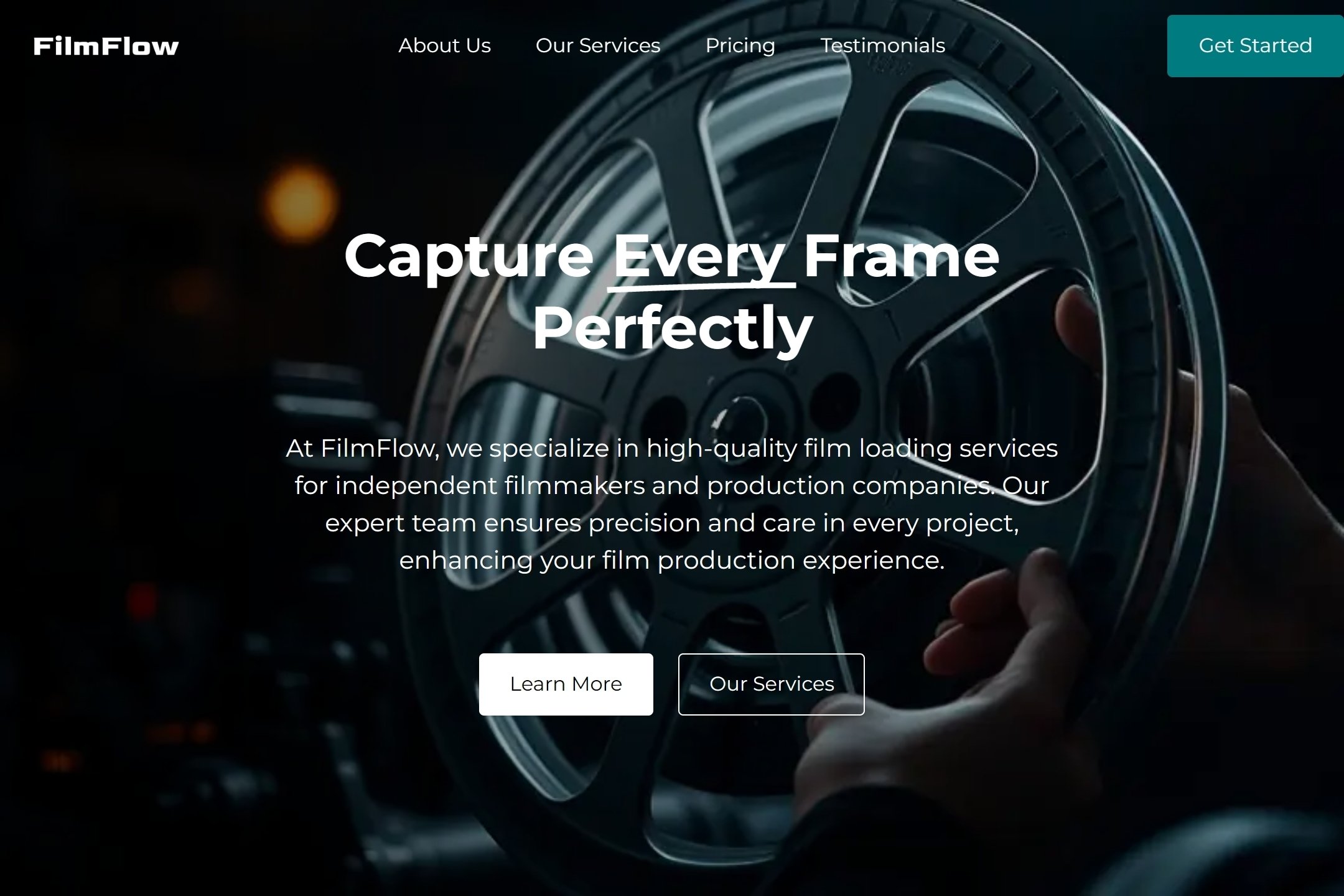 Film loader website template