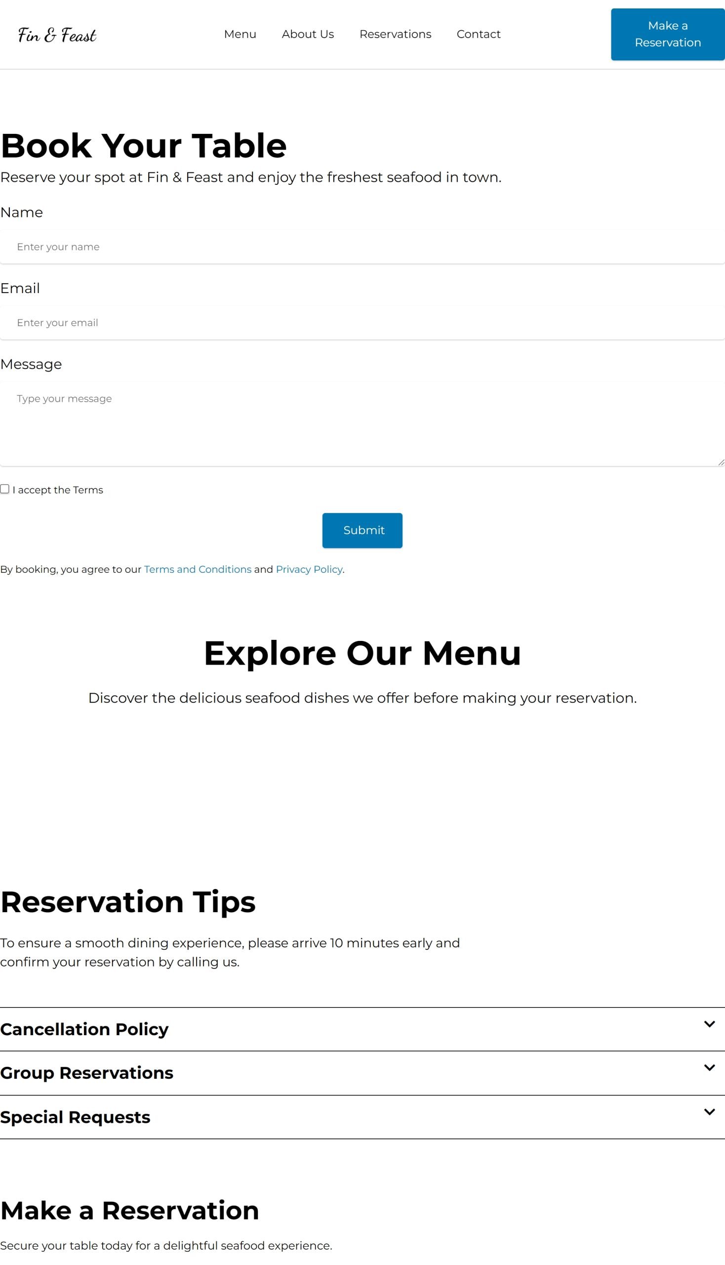 Reservations