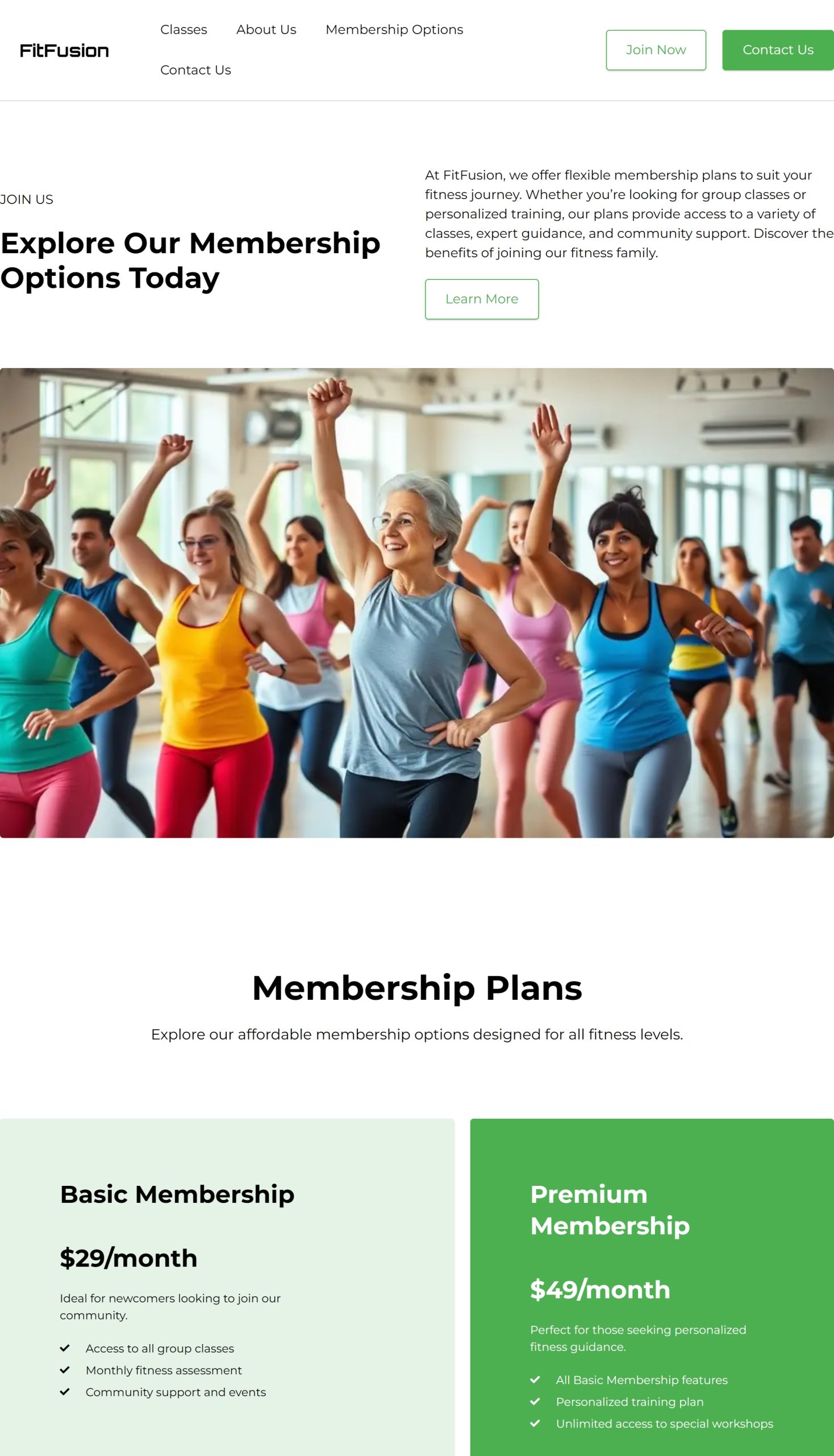 Membership Options