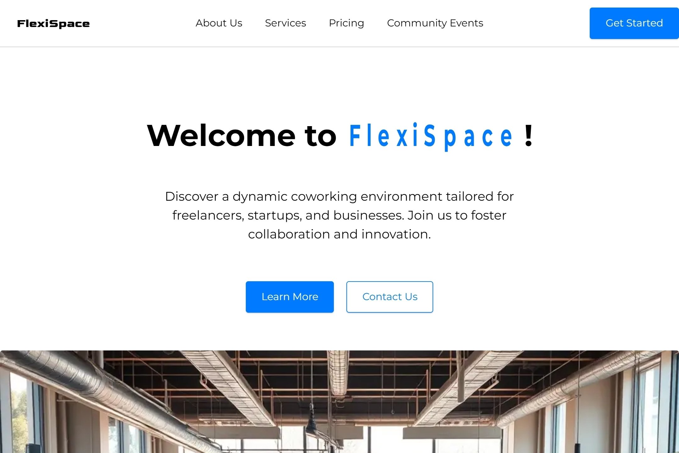 Flexible office website template