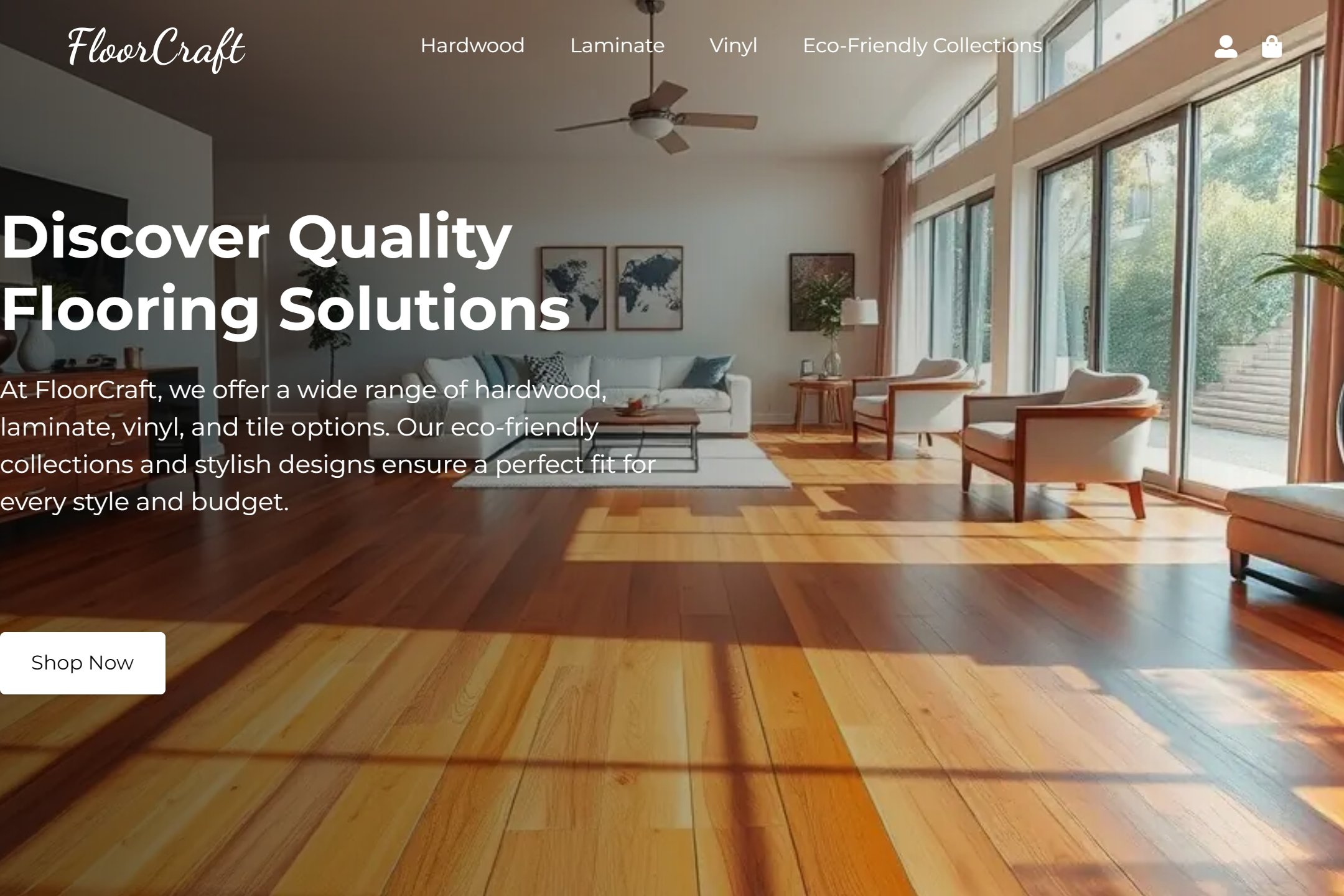 Flooring company website template