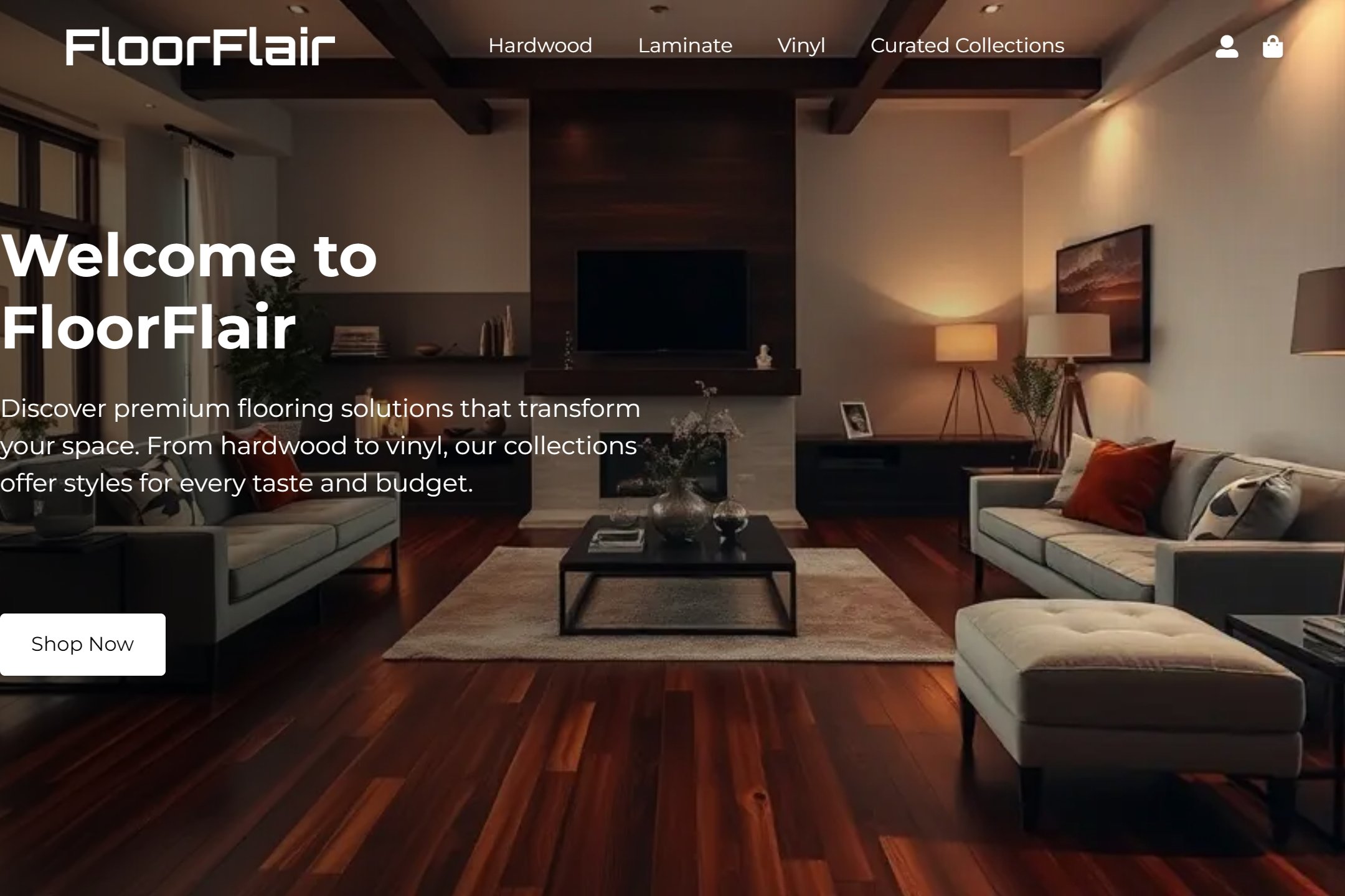 Flooring store website template